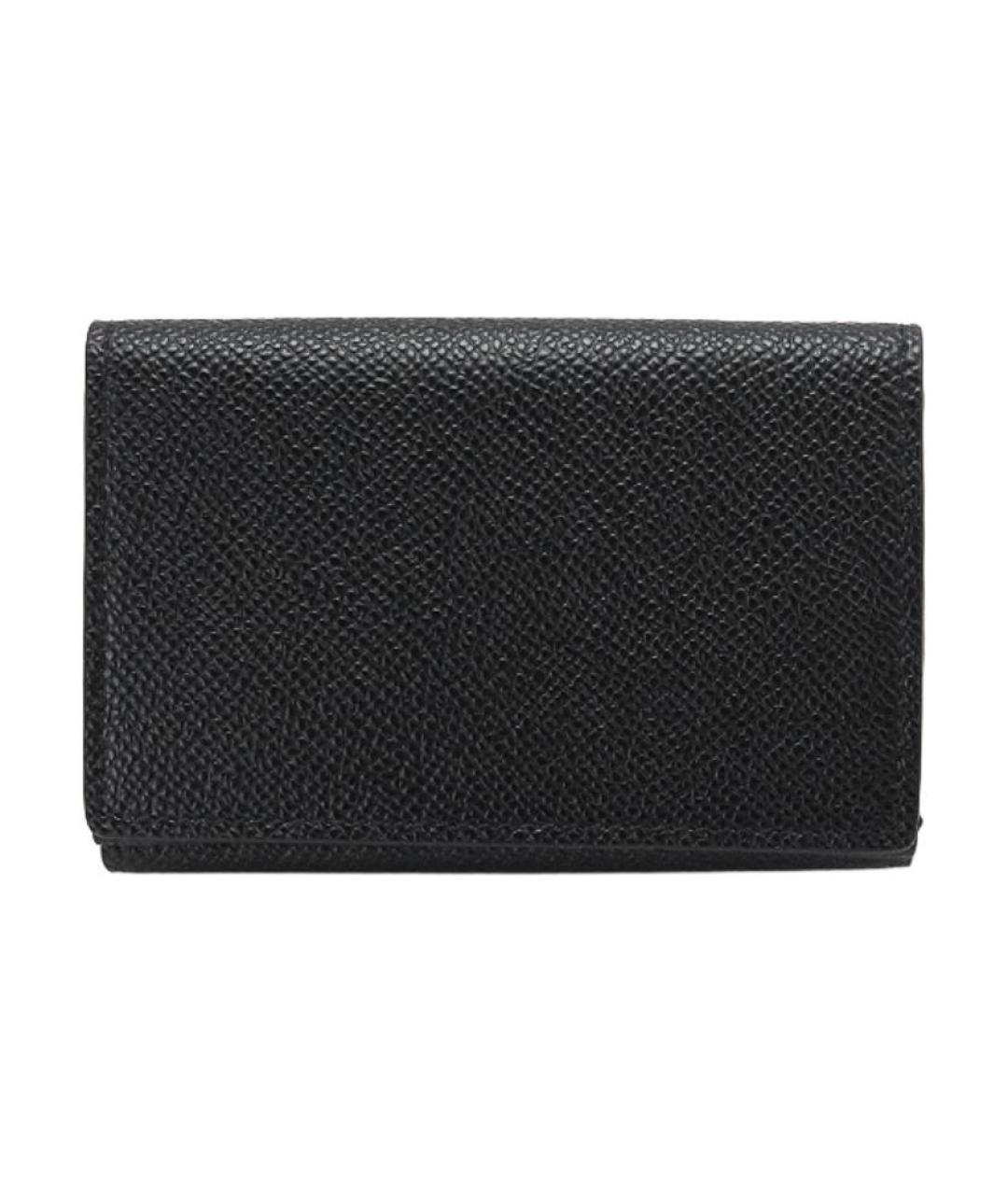 BURBERRY Черный кожаный кошелек, фото 5