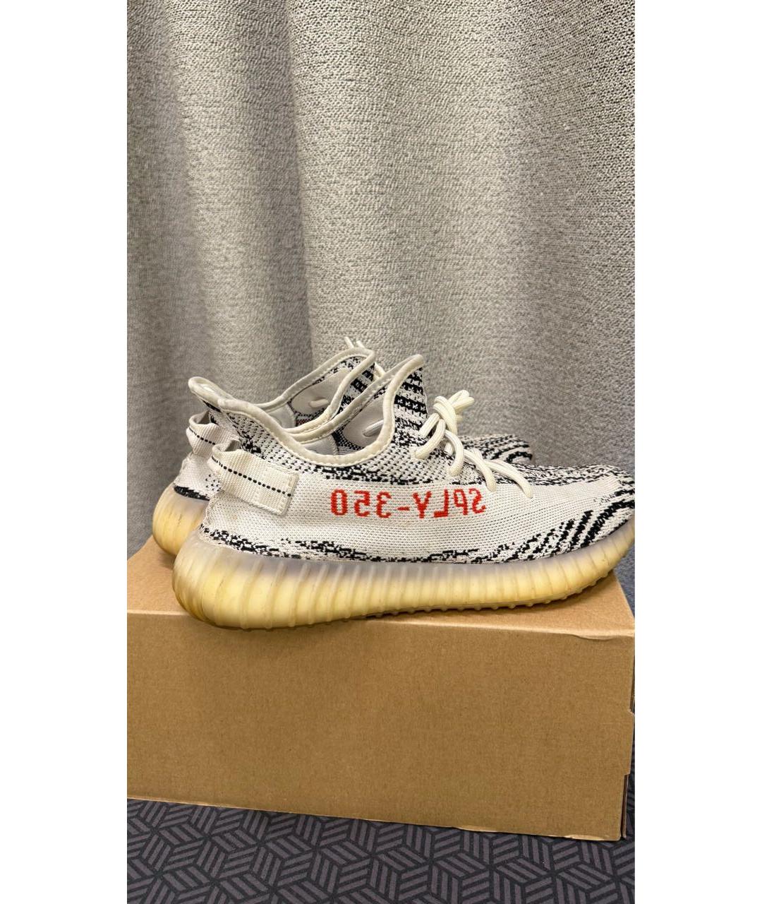 ADIDAS YEEZY Белые низкие кроссовки / кеды, фото 5