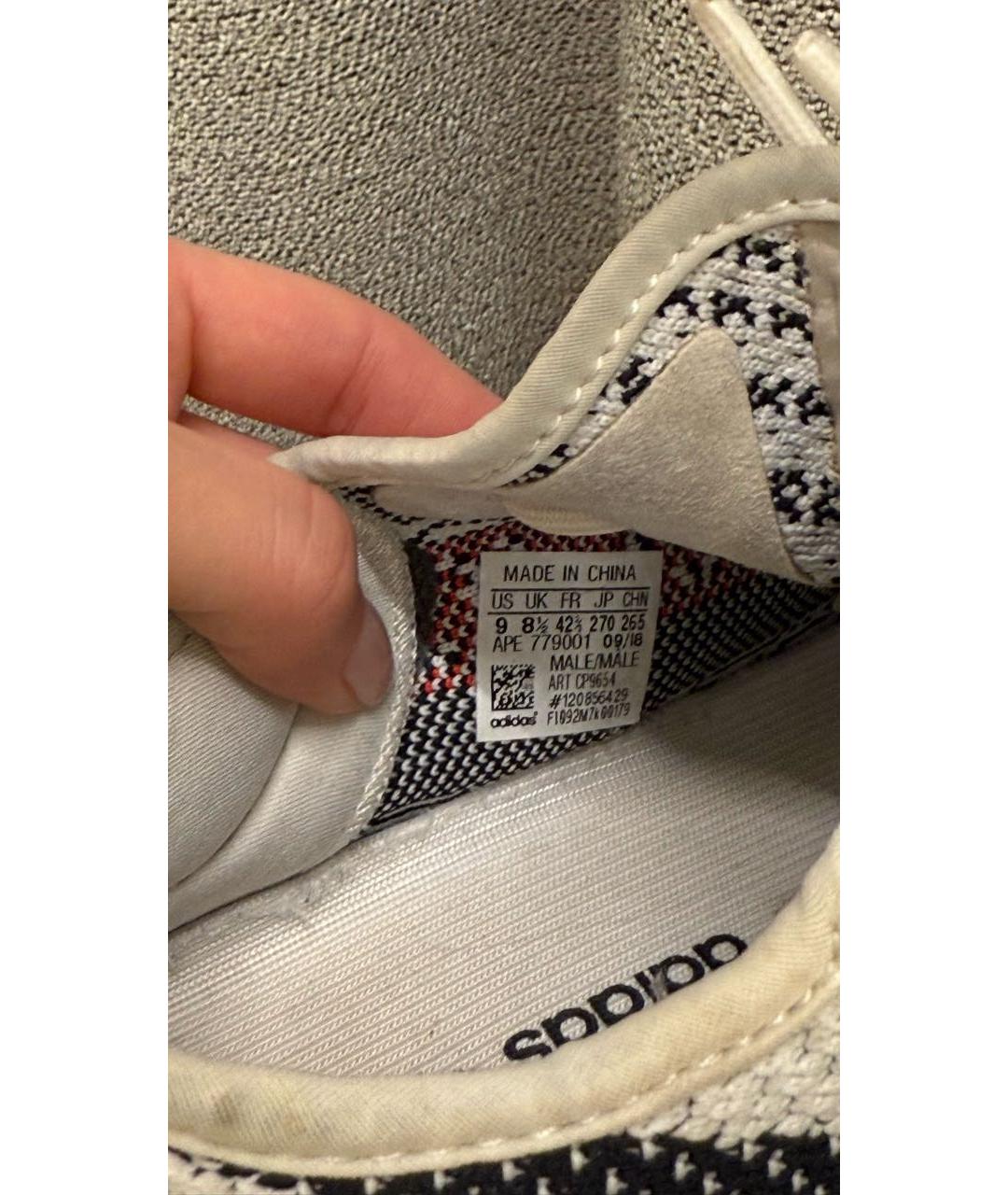 ADIDAS YEEZY Белые низкие кроссовки / кеды, фото 7