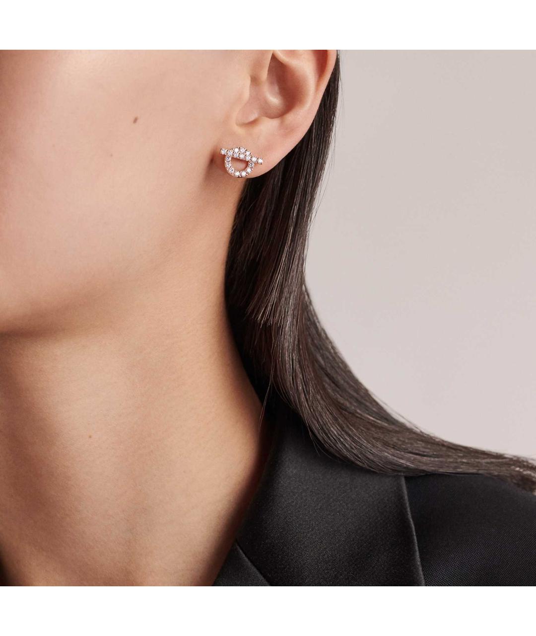 HERMES Золотые серьги из розового золота, фото 2