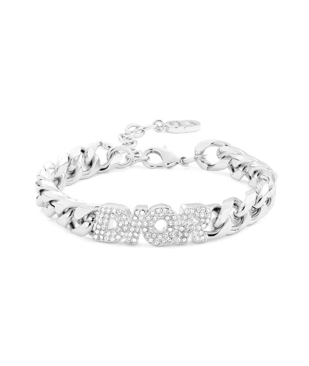 CHRISTIAN DIOR Серебрянный металлический браслет, фото 2