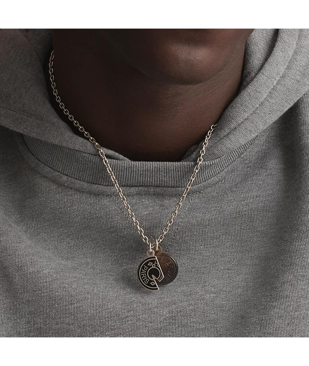 HERMES Серебряная металлическая подвеска, фото 4