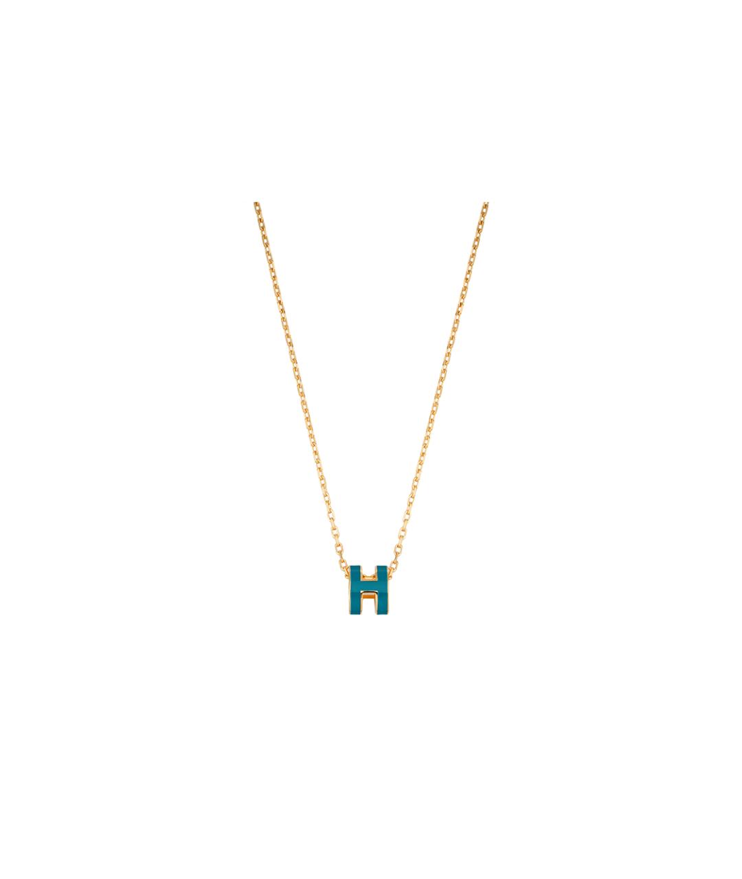 HERMES Синяя металлическая подвеска, фото 1