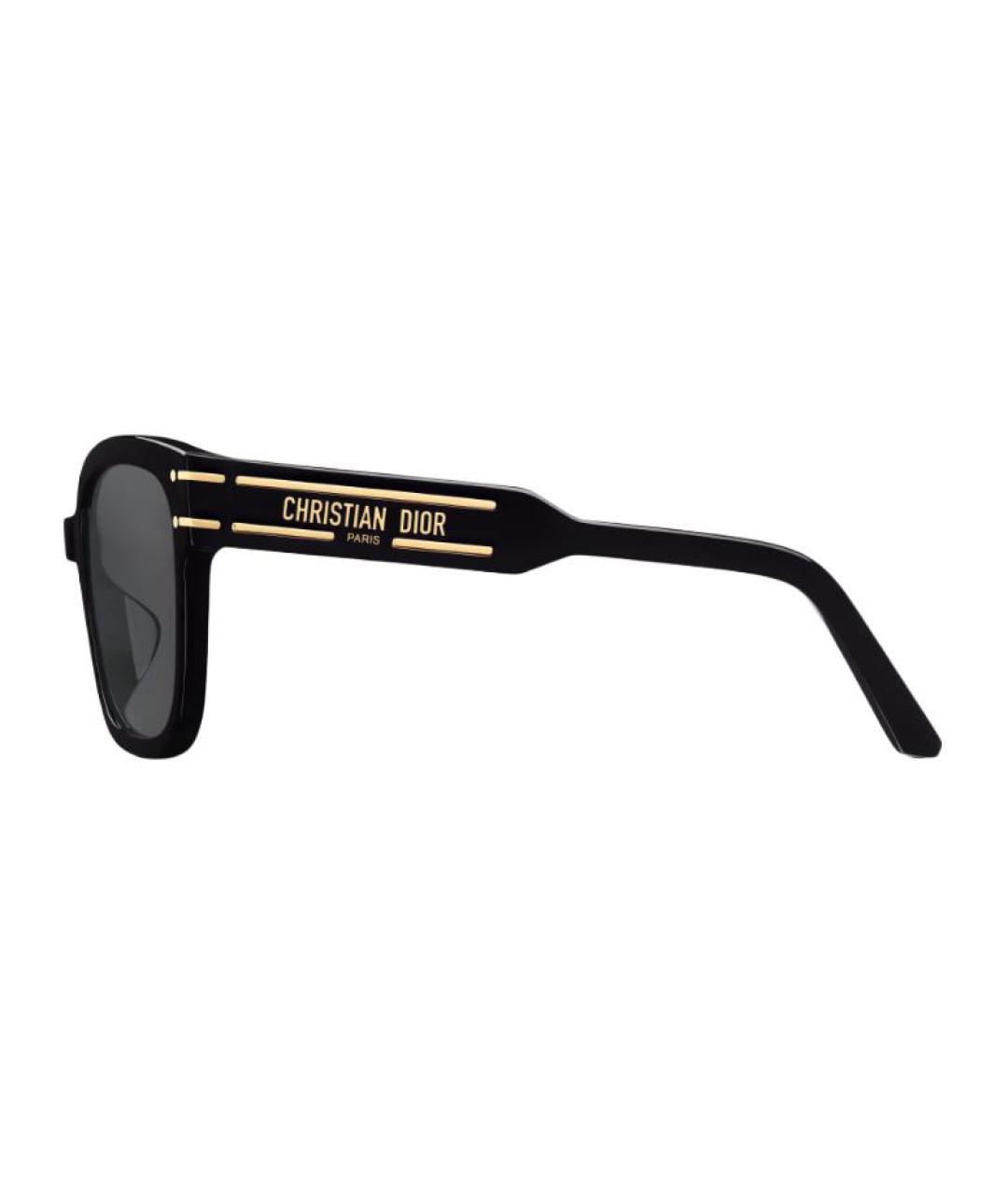CHRISTIAN DIOR Черные пластиковые солнцезащитные очки, фото 3