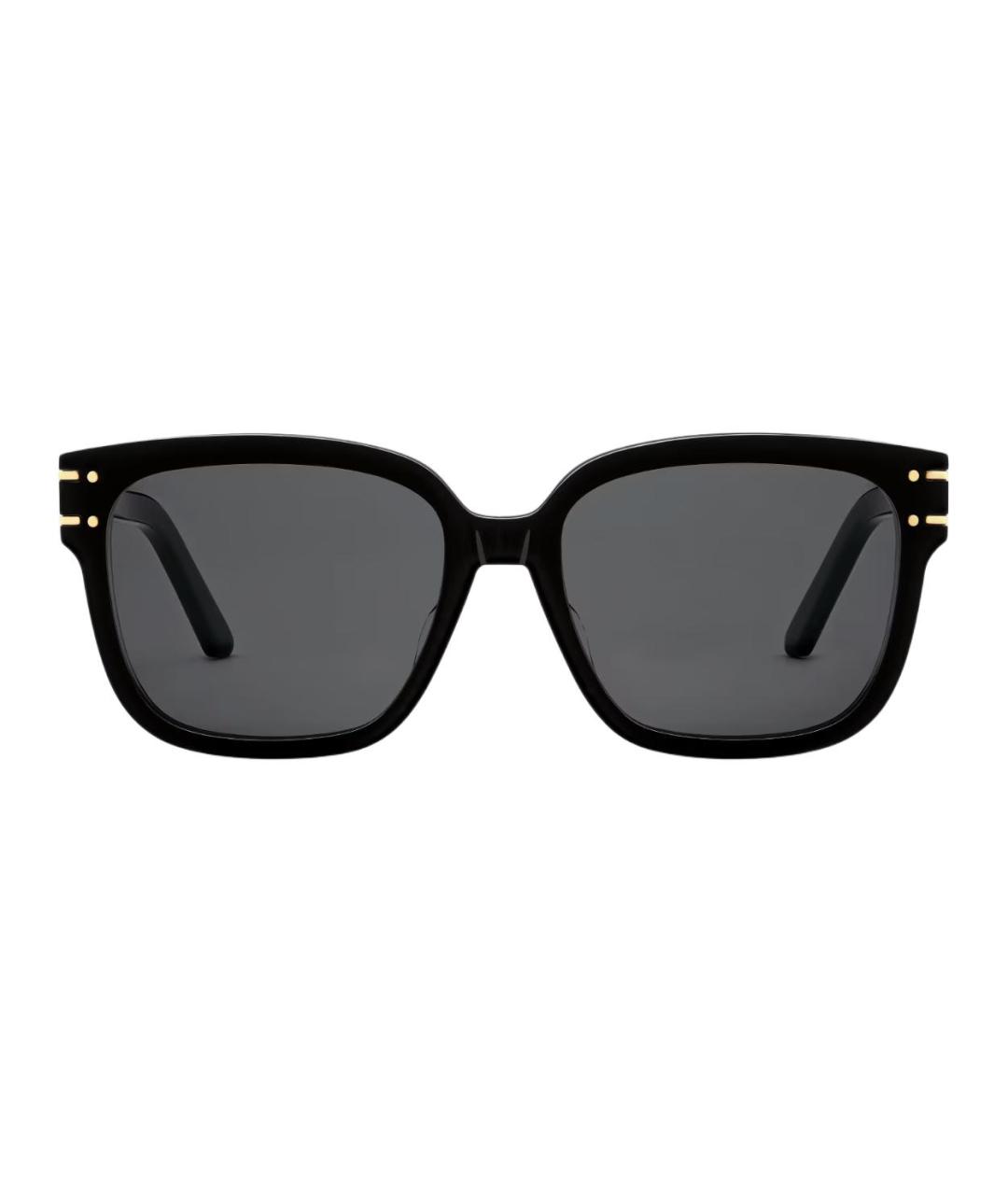 CHRISTIAN DIOR Черные пластиковые солнцезащитные очки, фото 2