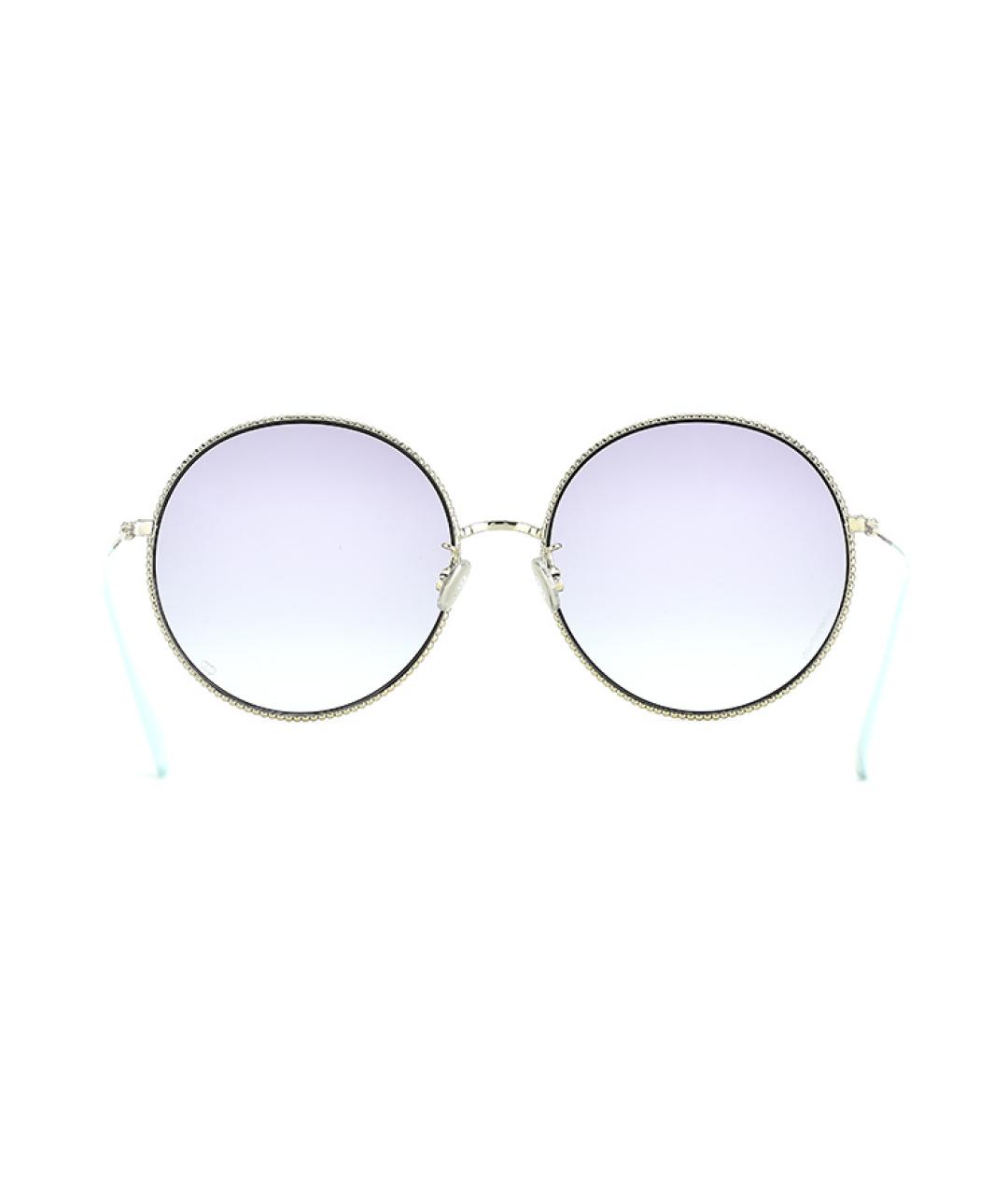 CHRISTIAN DIOR Золотые металлические солнцезащитные очки, фото 4