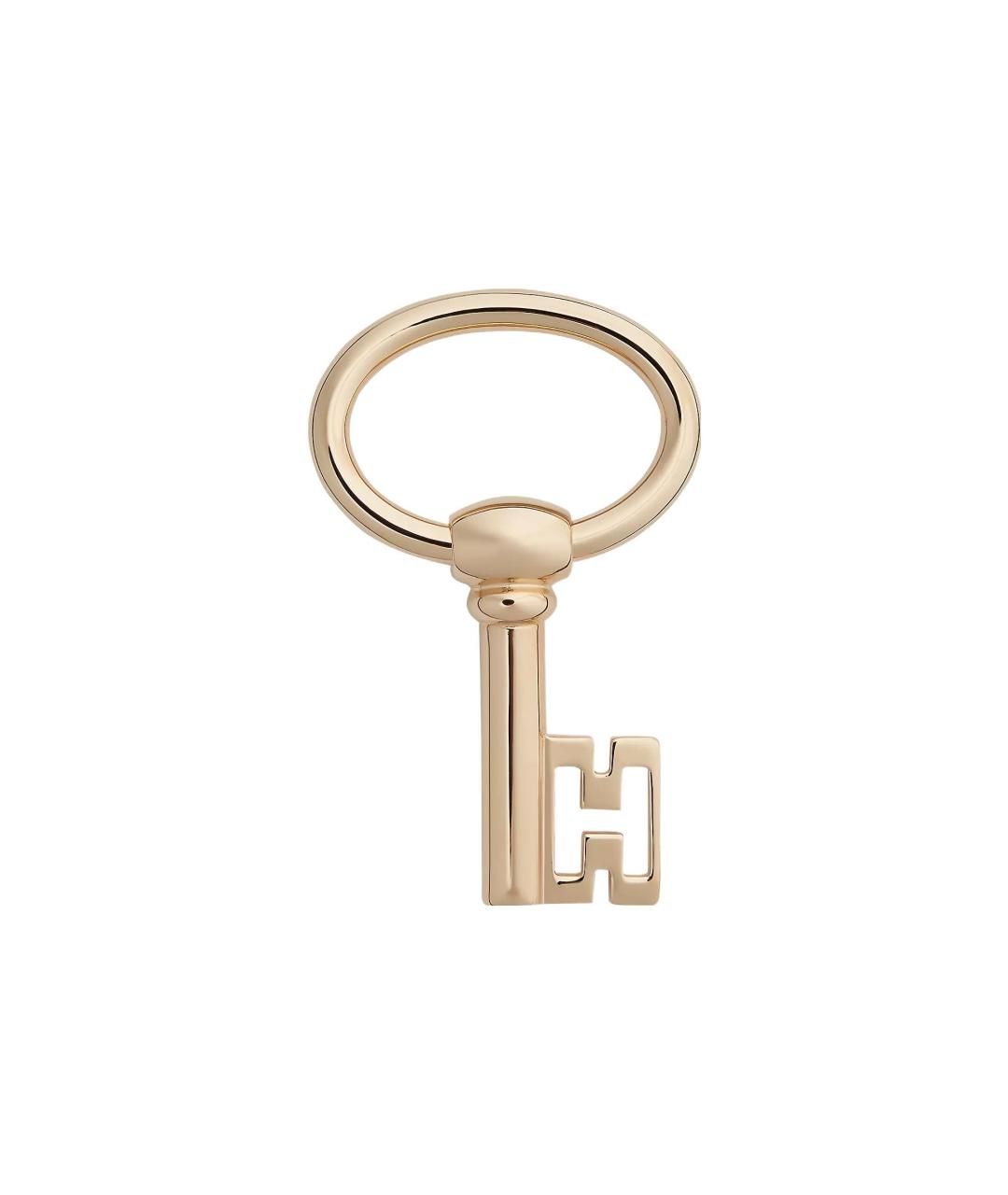 HERMES Золотая металлическая подвеска, фото 1