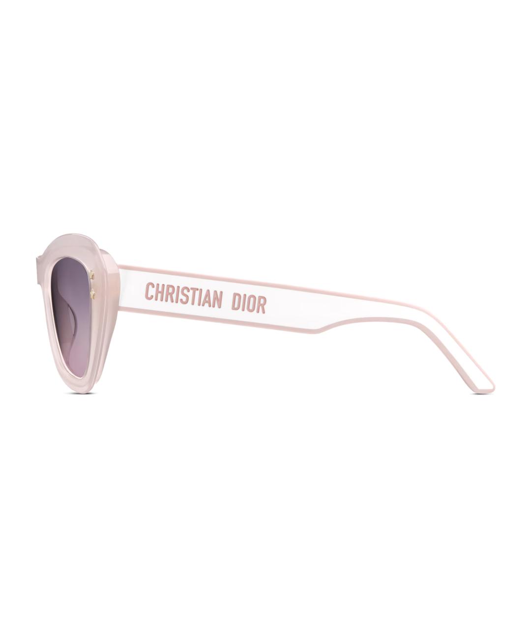 CHRISTIAN DIOR Розовые пластиковые солнцезащитные очки, фото 3