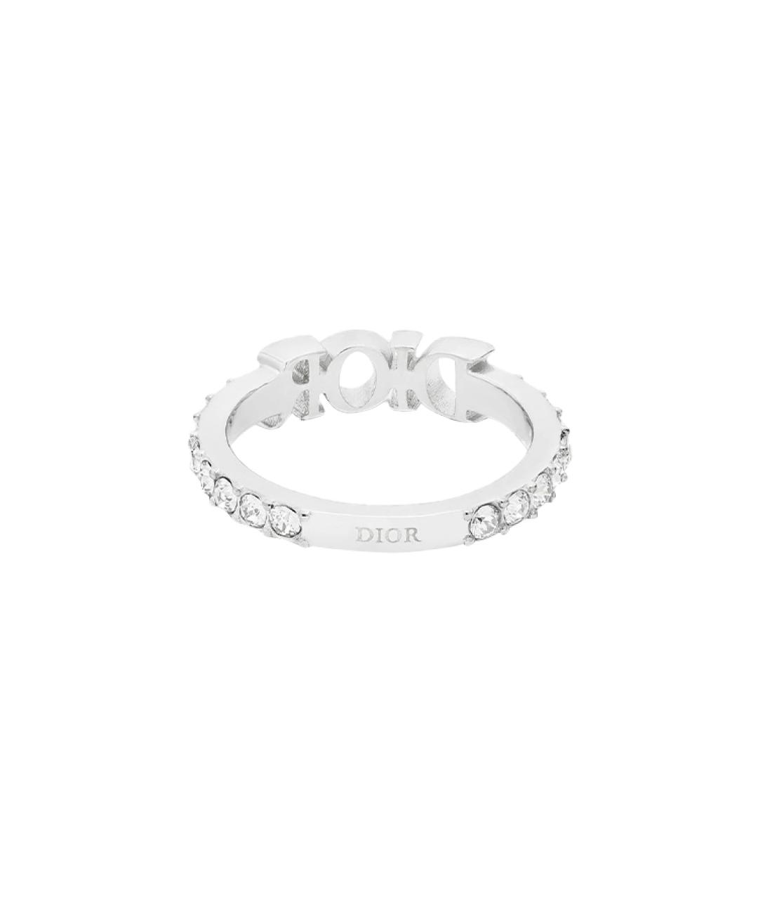 CHRISTIAN DIOR Серебряное металлическое кольцо, фото 3