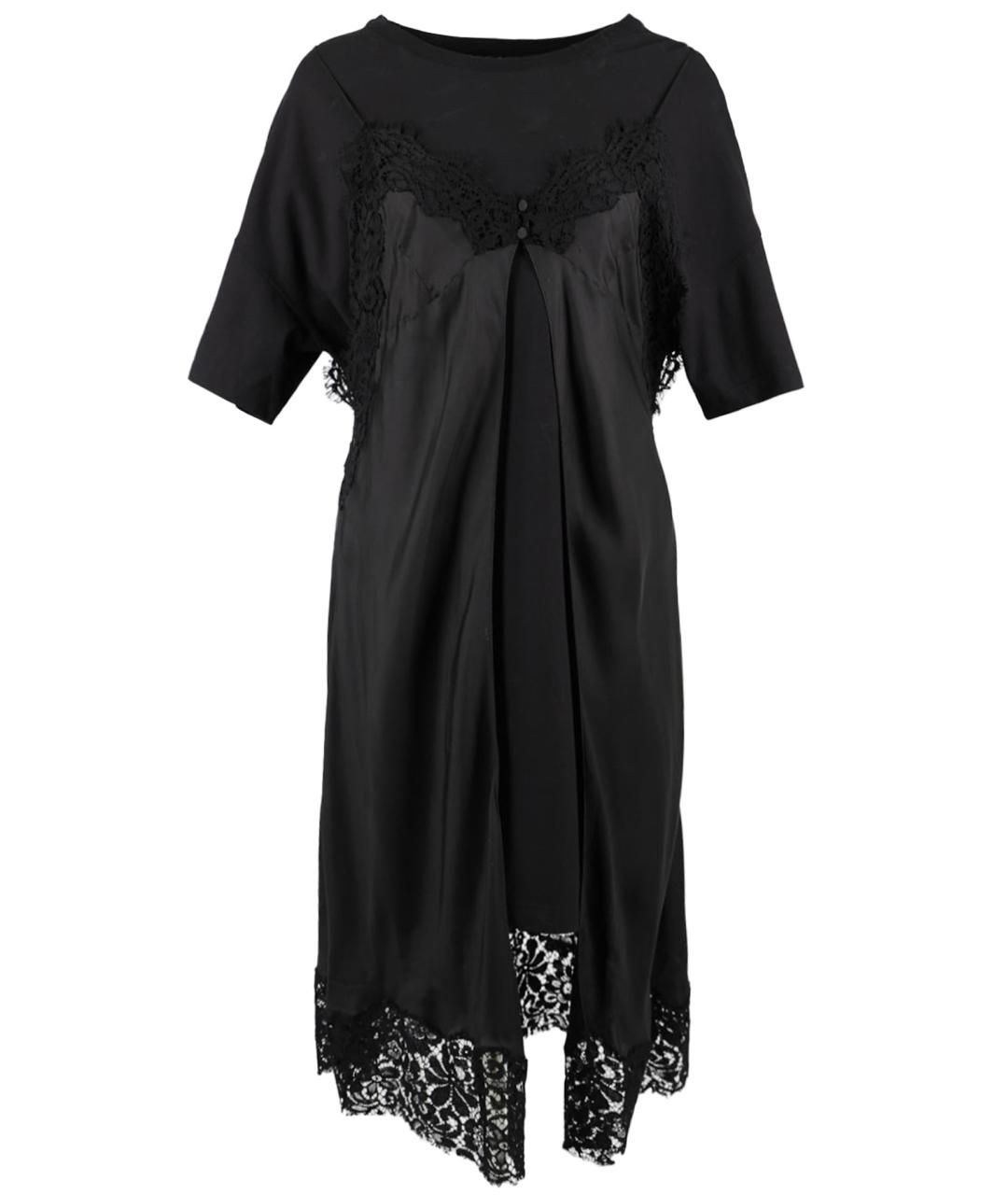 MAISON MARGIELA Черное шелковое вечернее платье, фото 1