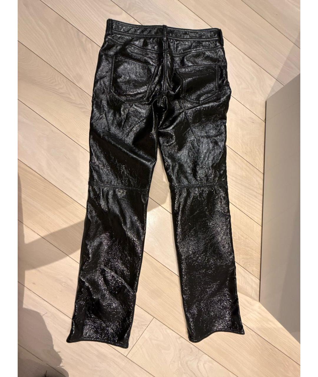 MSGM Черные полиэстеровые брюки узкие, фото 3