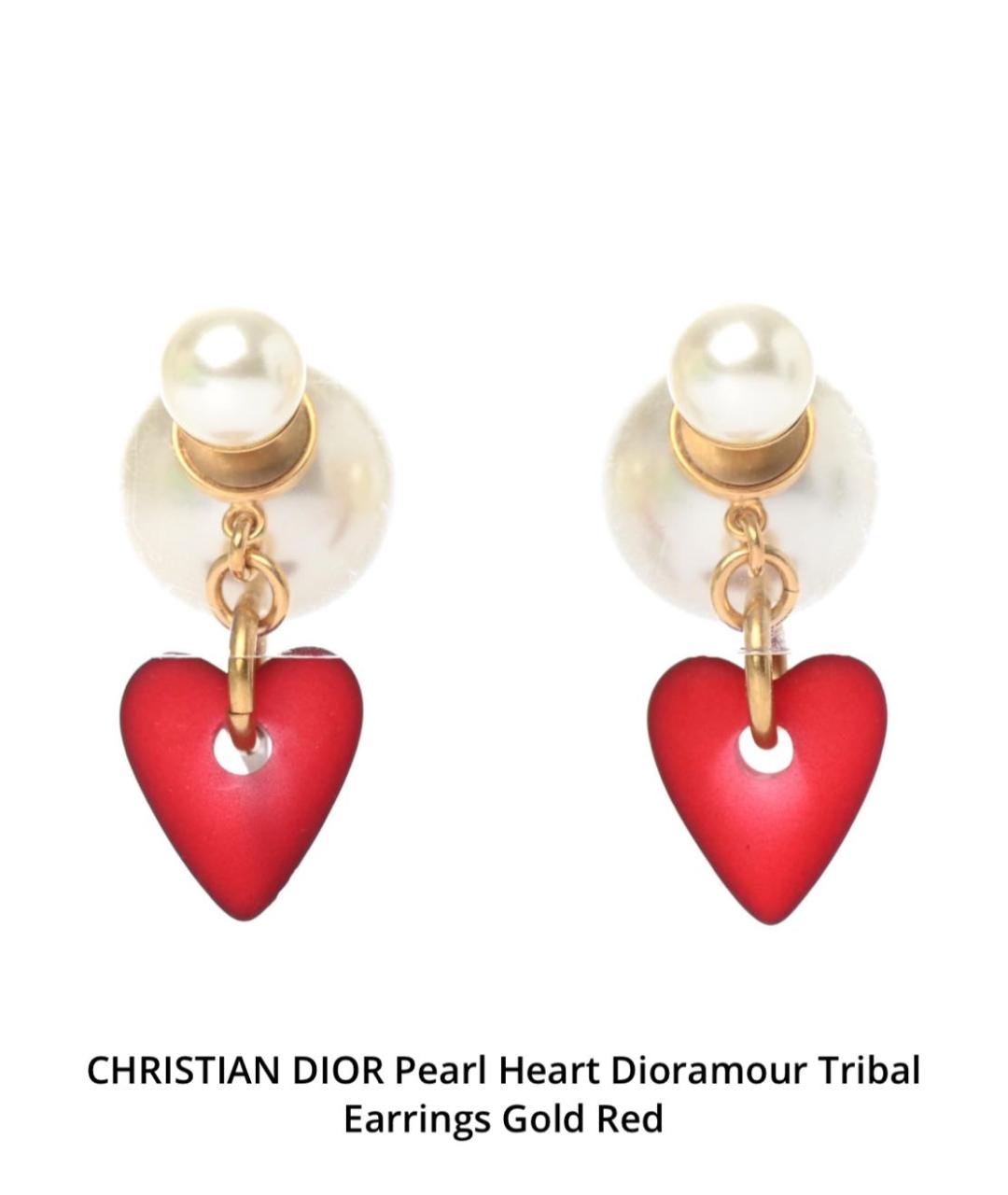 CHRISTIAN DIOR Золотые жемчужные серьги, фото 4