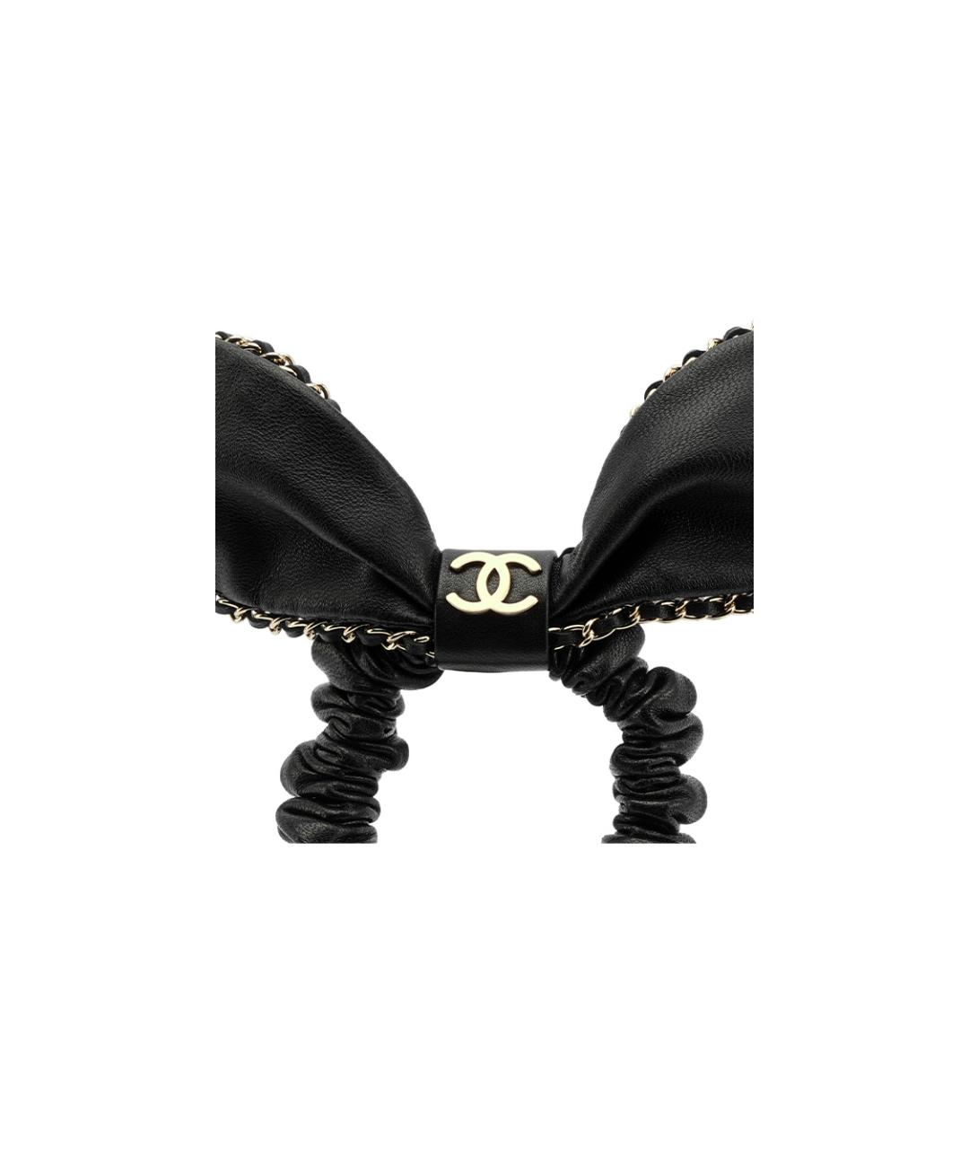 CHANEL Черная заколка, фото 3