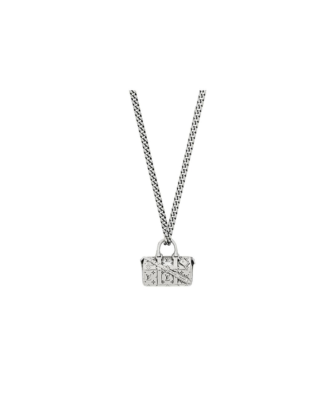 LOUIS VUITTON Серебряная металлическая подвеска, фото 2