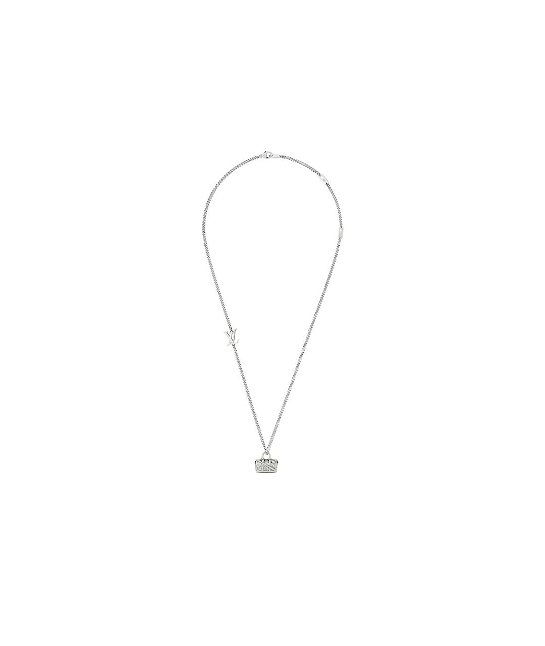 LOUIS VUITTON Серебряная металлическая подвеска, фото 4