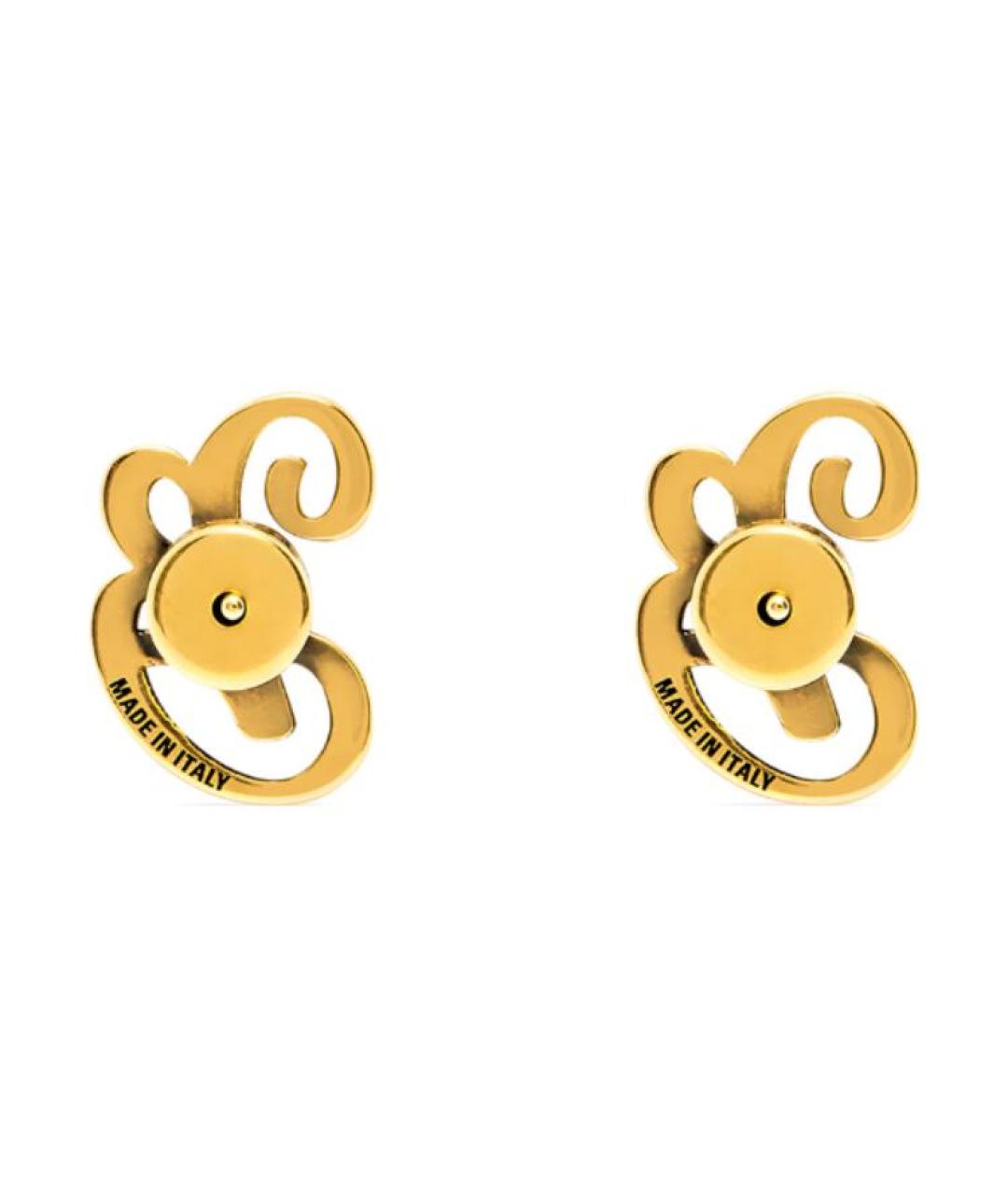 BALENCIAGA Золотые латунные серьги, фото 2