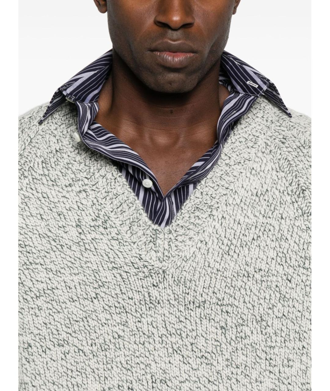 ZEGNA Серый кашемировый джемпер / свитер, фото 5