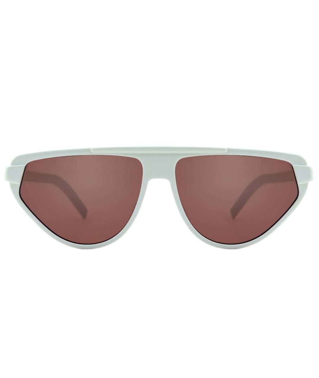 CHRISTIAN DIOR Белые пластиковые солнцезащитные очки, фото 3