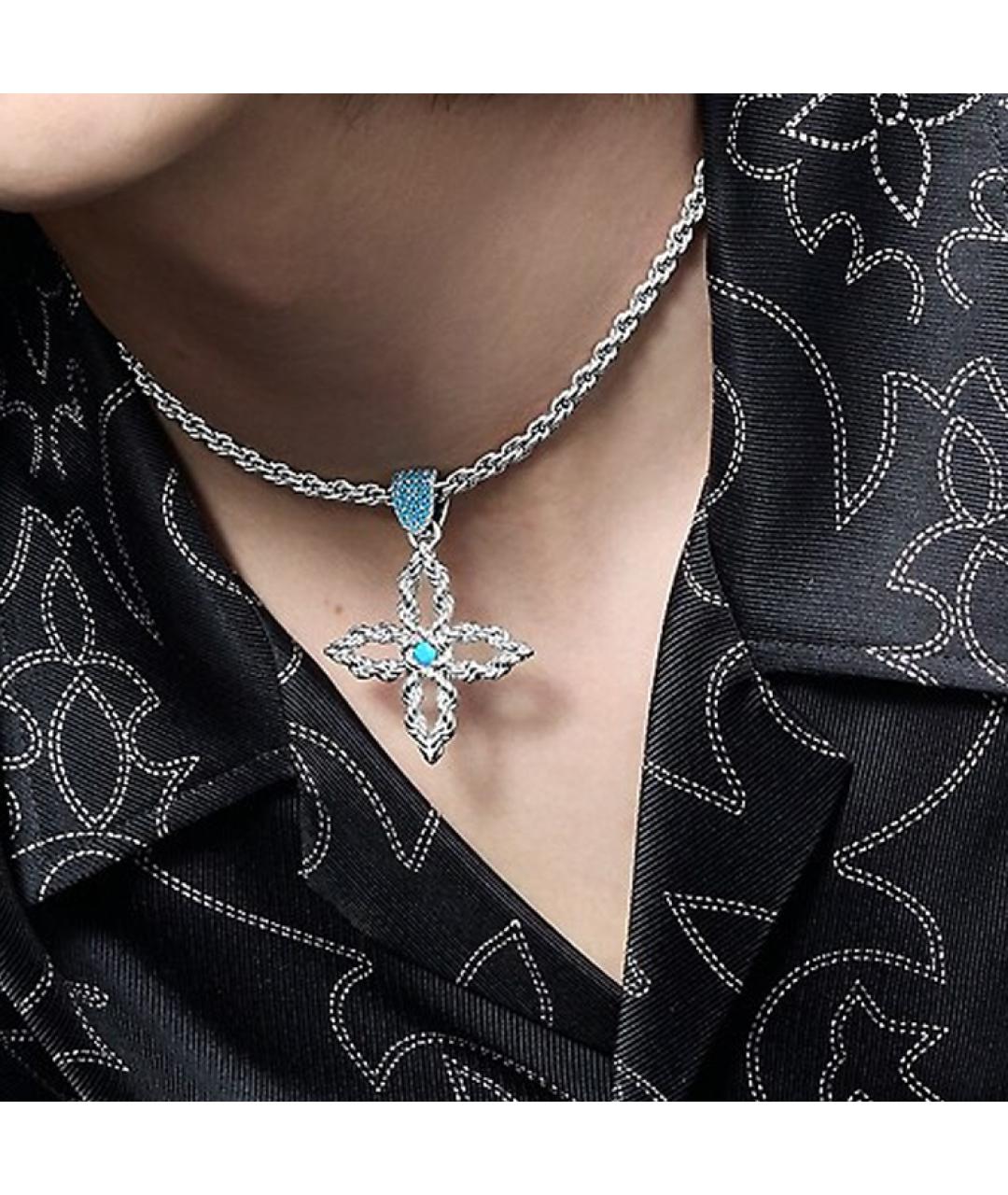 LOUIS VUITTON Серебряная металлическая подвеска, фото 4