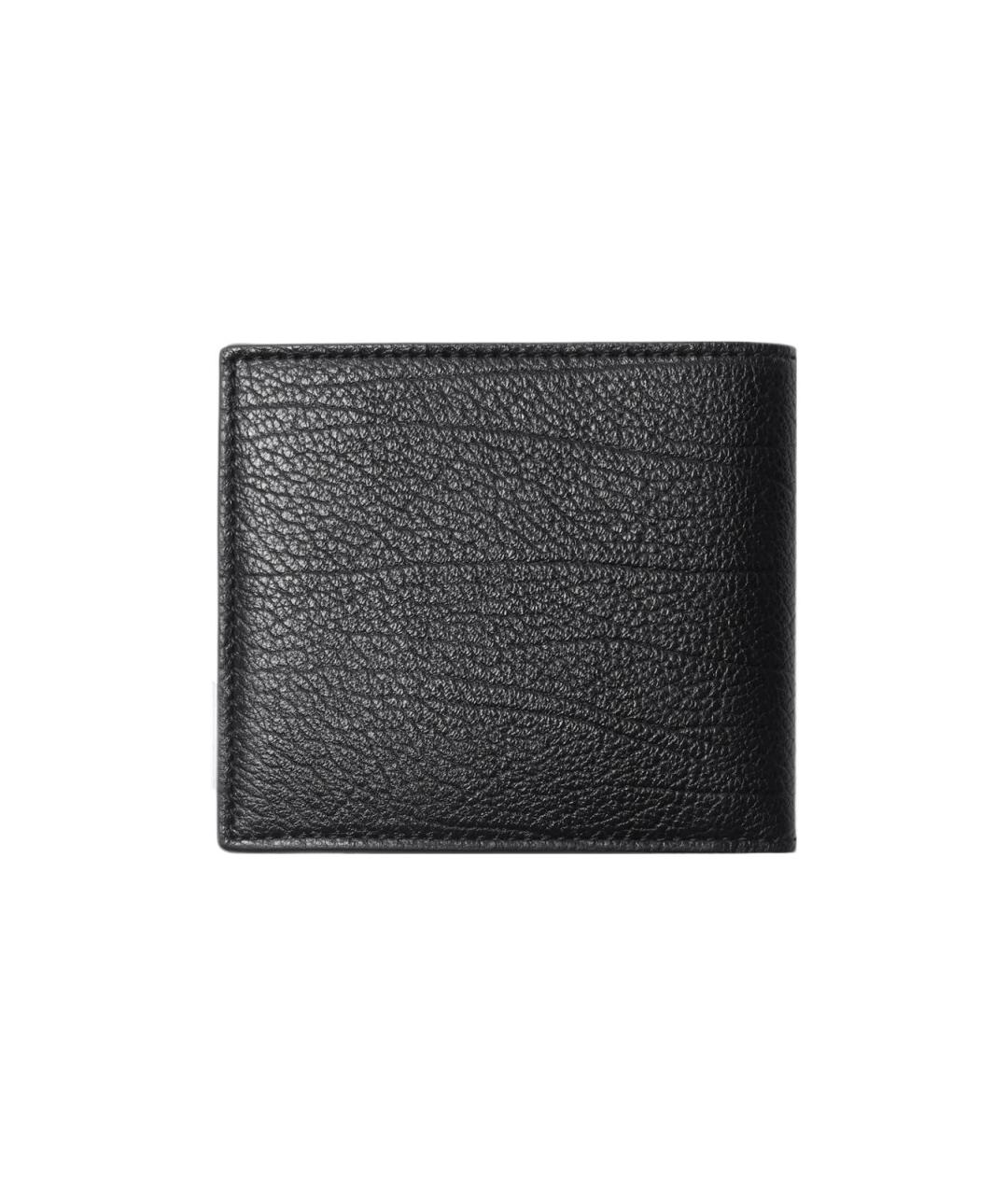 BURBERRY Черный кожаный кошелек, фото 2