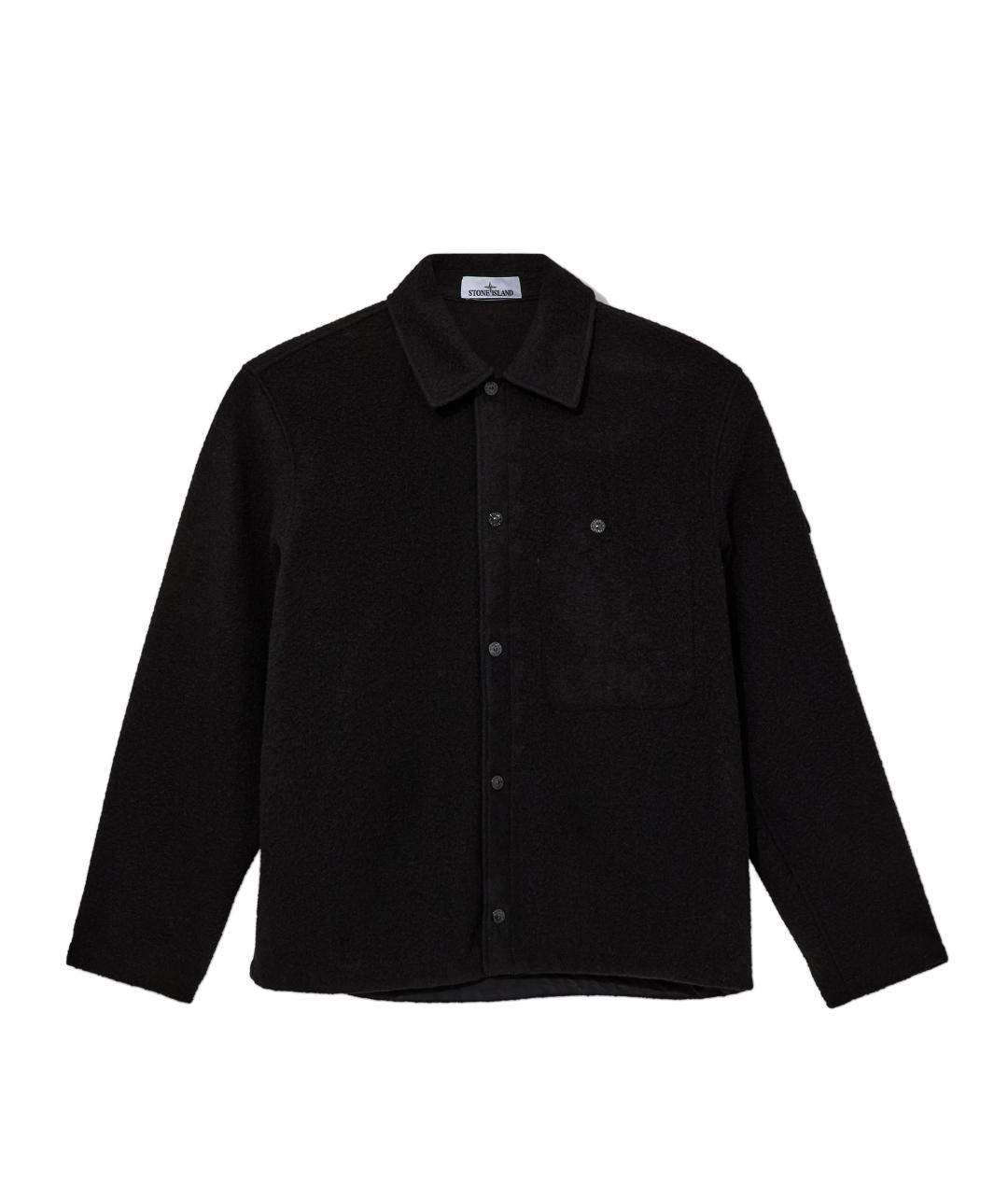 STONE ISLAND Черное пальто, фото 1