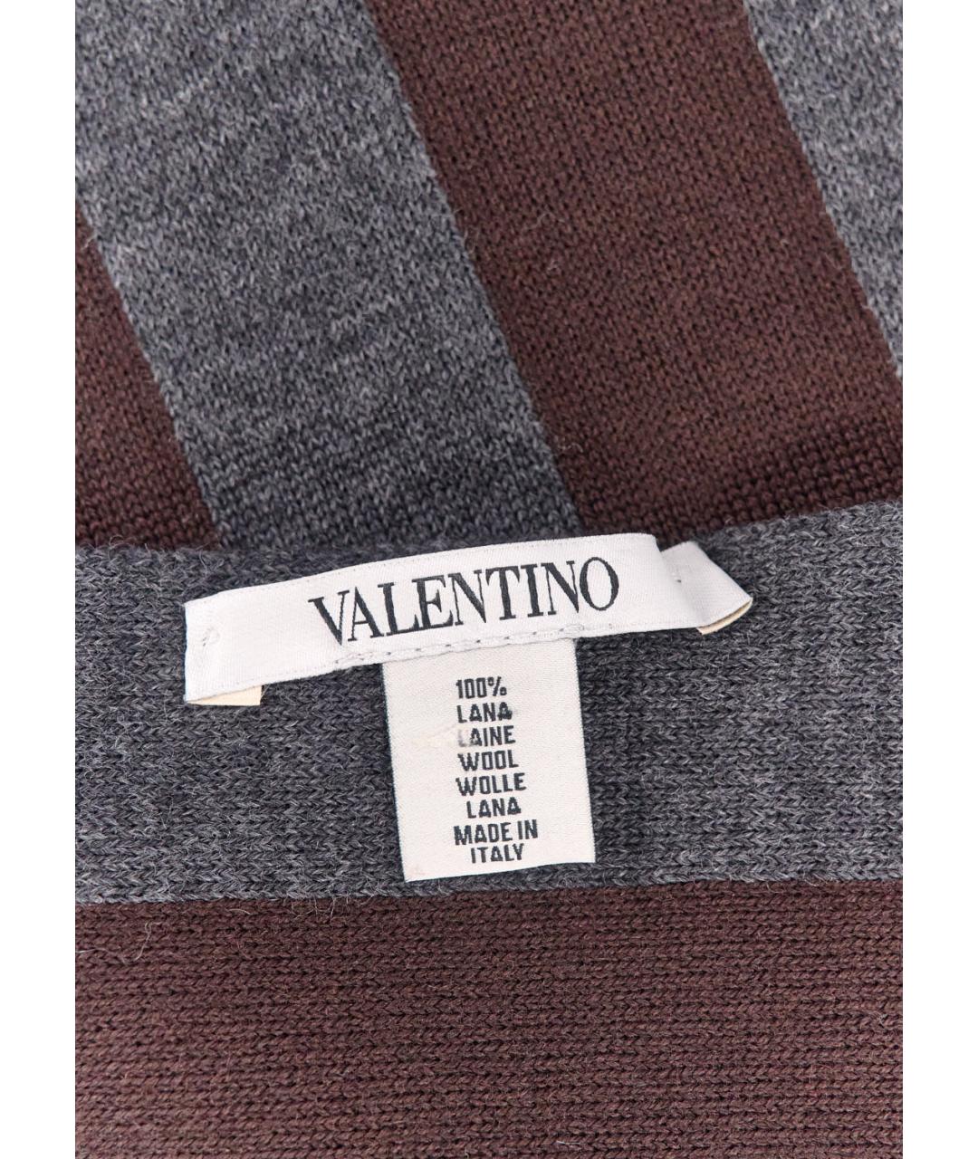 VALENTINO Мульти шерстяной шарф, фото 3