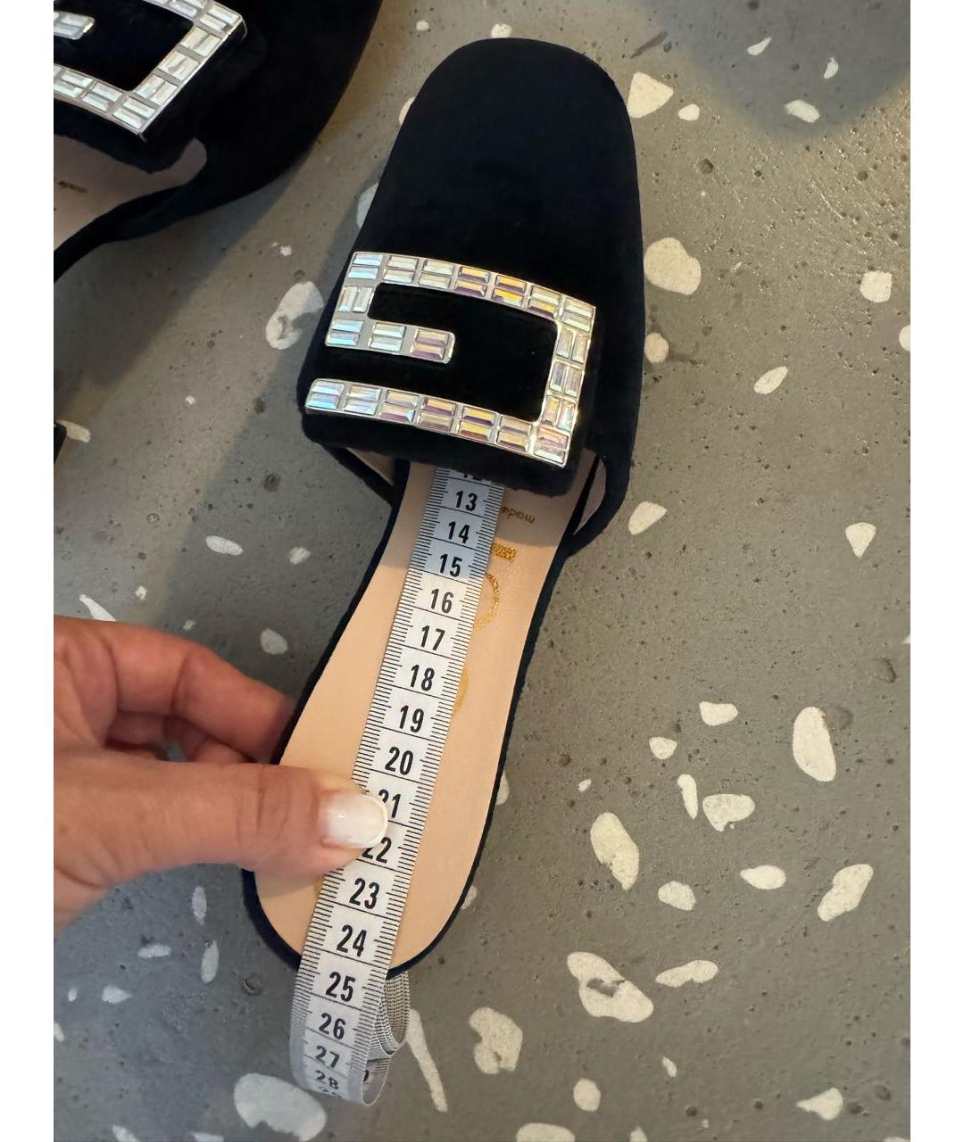 GUCCI Черные сабо, фото 3