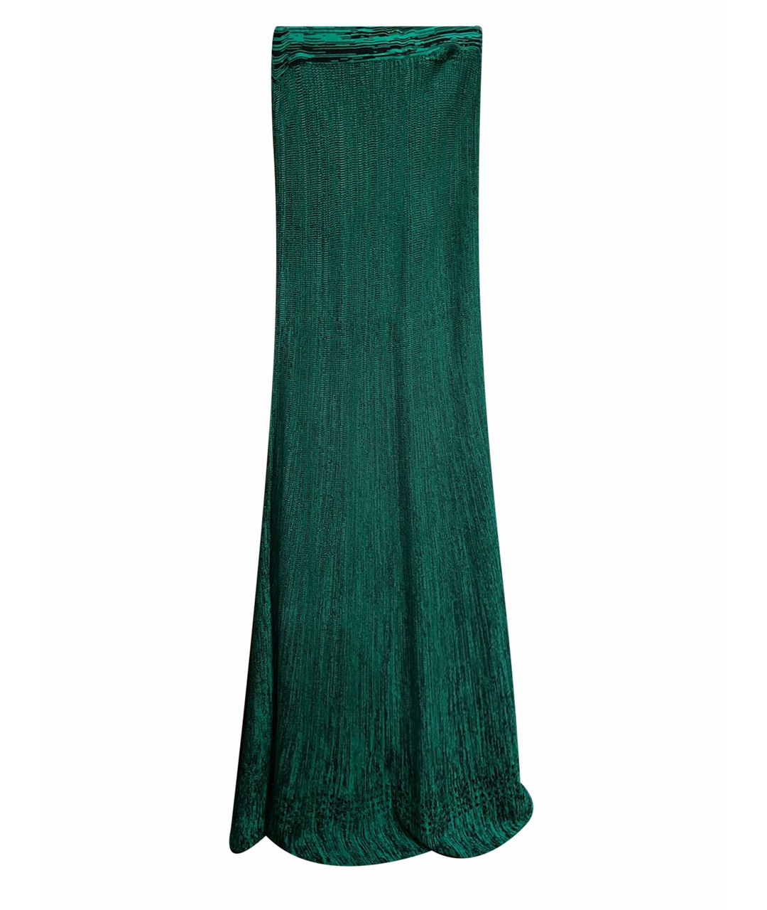 SANDRO Зеленая хлопко-эластановая юбка макси, фото 1
