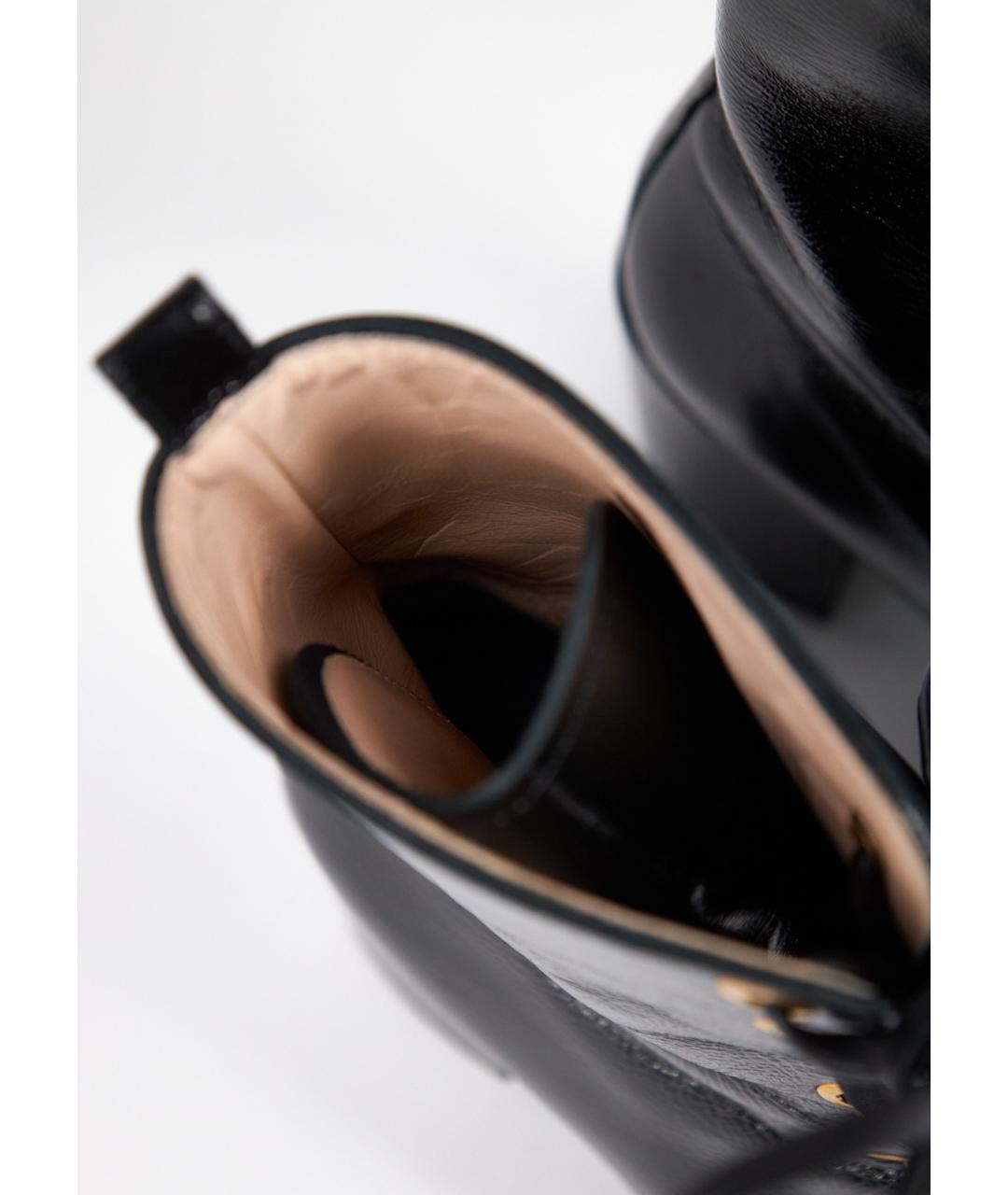 STUART WEITZMAN Черные ботильоны из лакированной кожи, фото 5