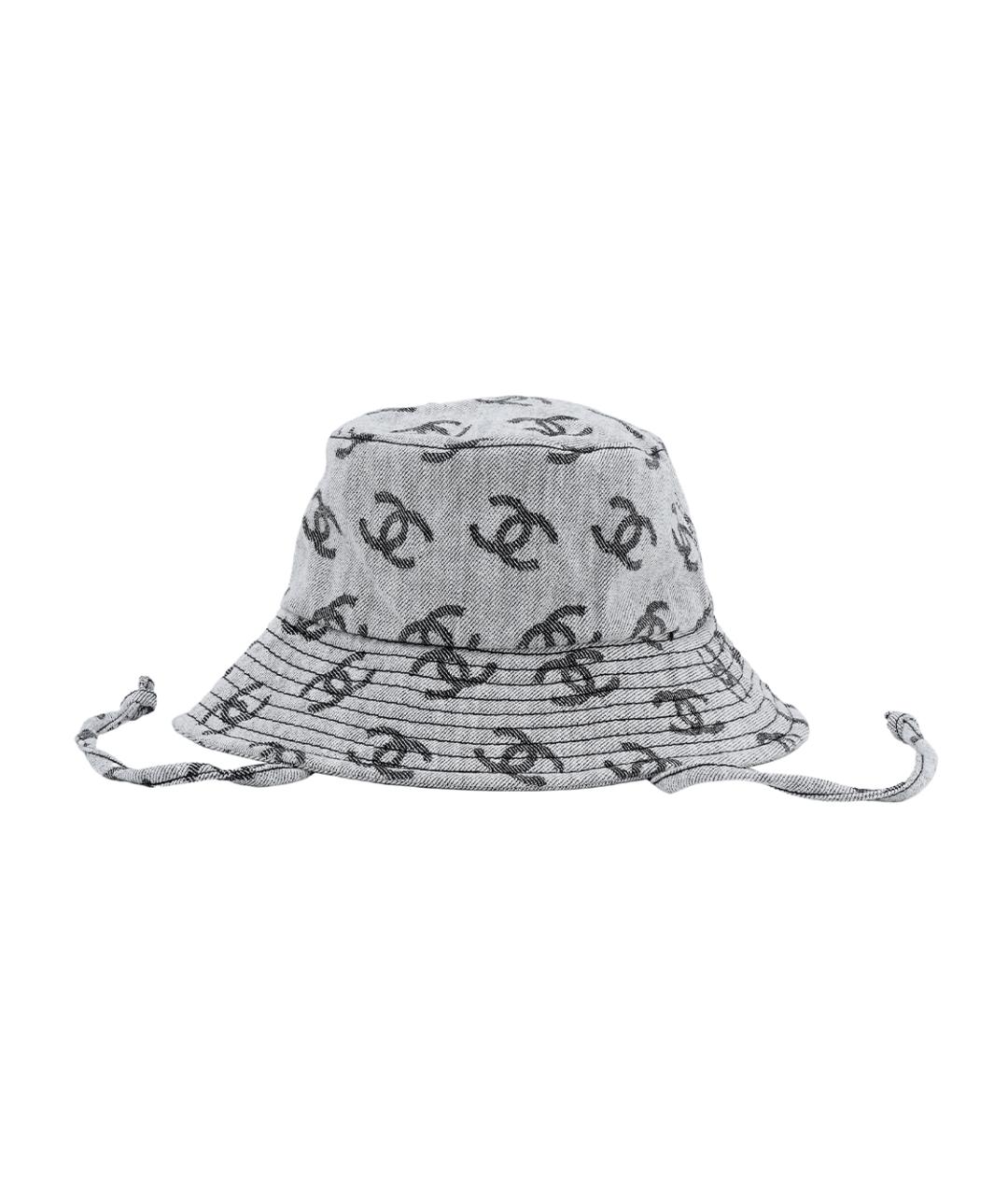 CHANEL Серая хлопковая панама, фото 3