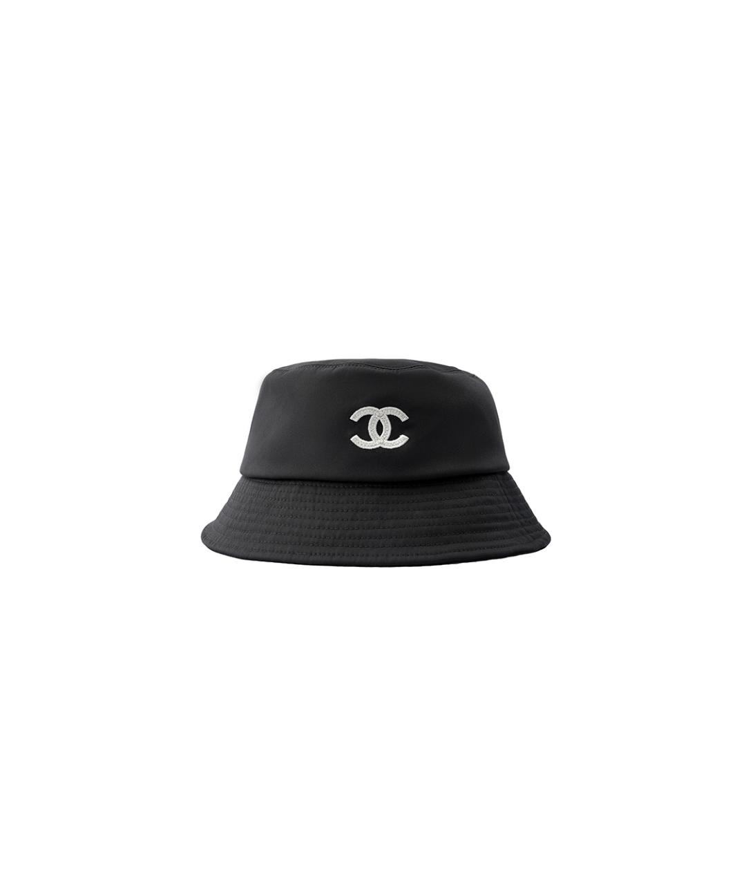 CHANEL Черная хлопковая панама, фото 1