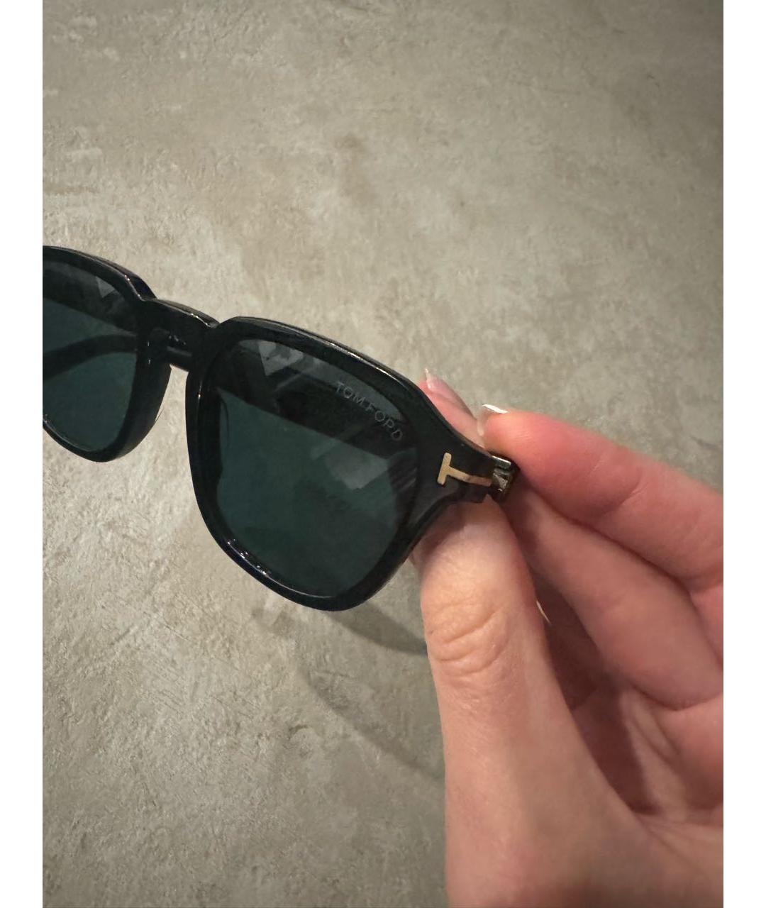 TOM FORD Черные пластиковые солнцезащитные очки, фото 2