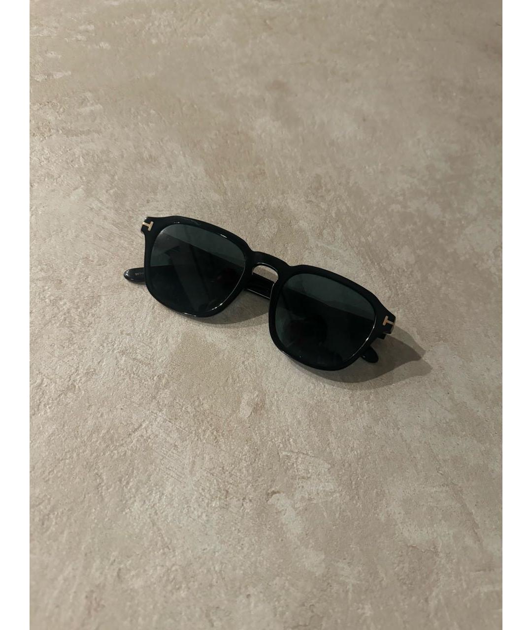 TOM FORD Черные пластиковые солнцезащитные очки, фото 6