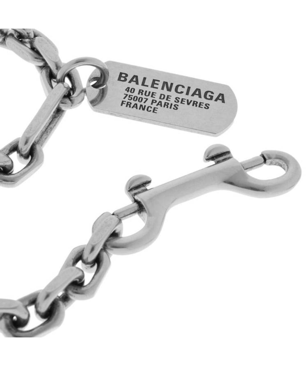 BALENCIAGA Серебрянный латунный браслет, фото 2