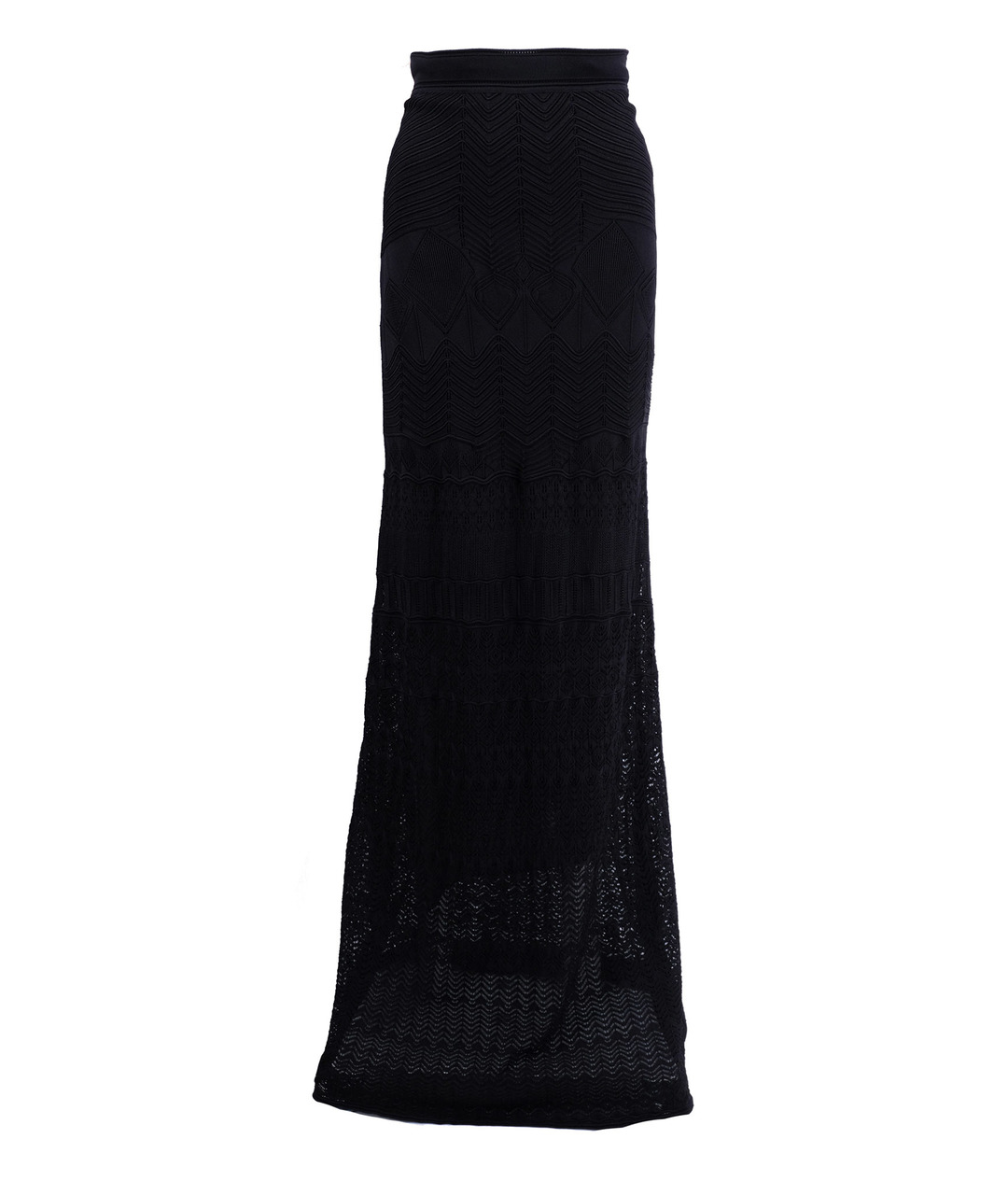 ROBERTO CAVALLI Черная вискозная юбка макси, фото 1