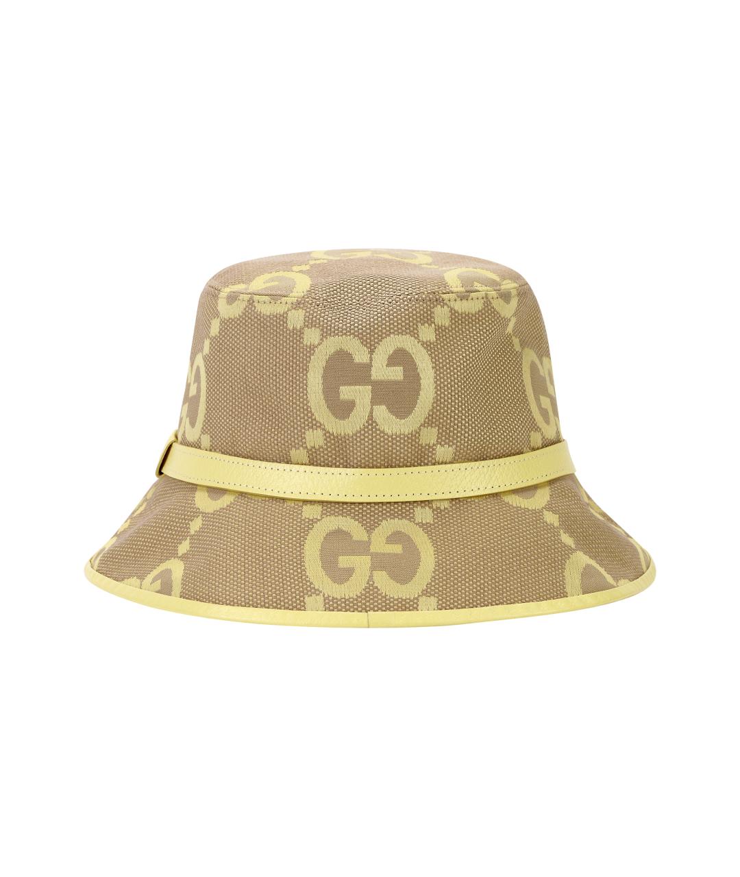 GUCCI Желтая панама, фото 4