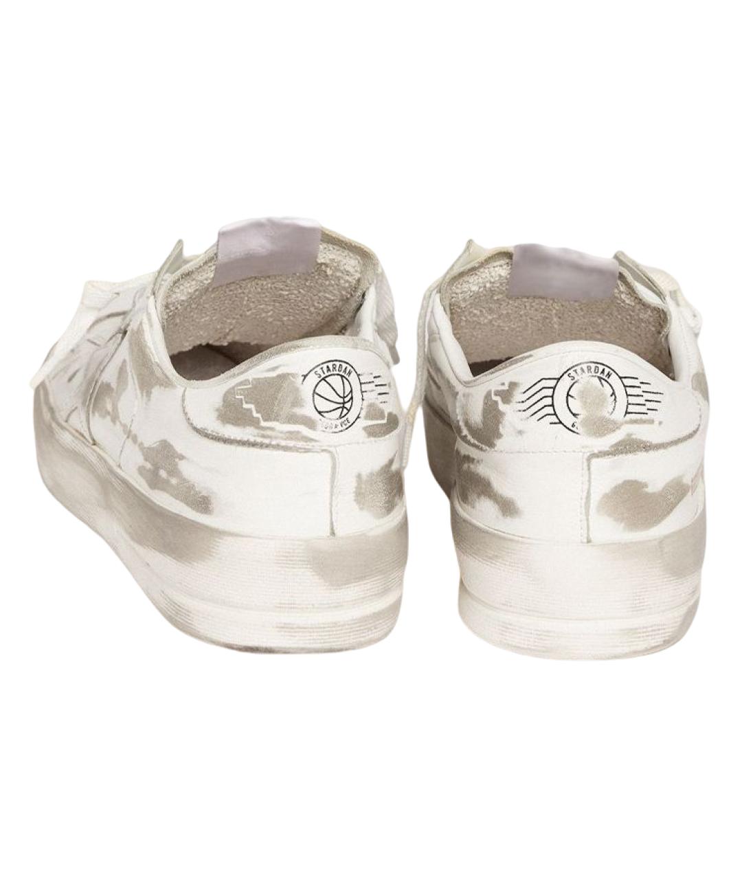 GOLDEN GOOSE DELUXE BRAND Белые кожаные низкие кроссовки / кеды, фото 4