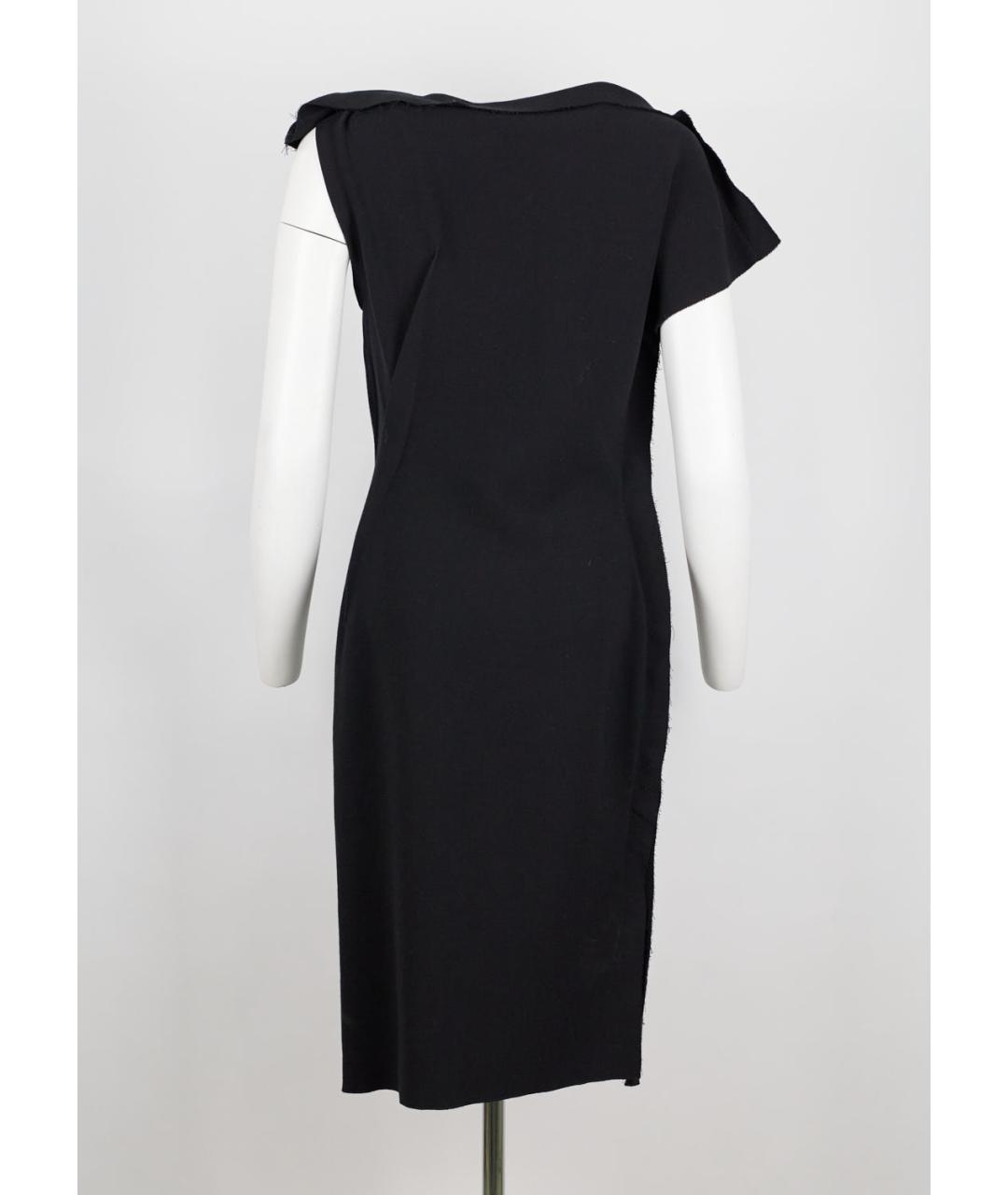 LANVIN Черное шерстяное коктейльное платье, фото 4