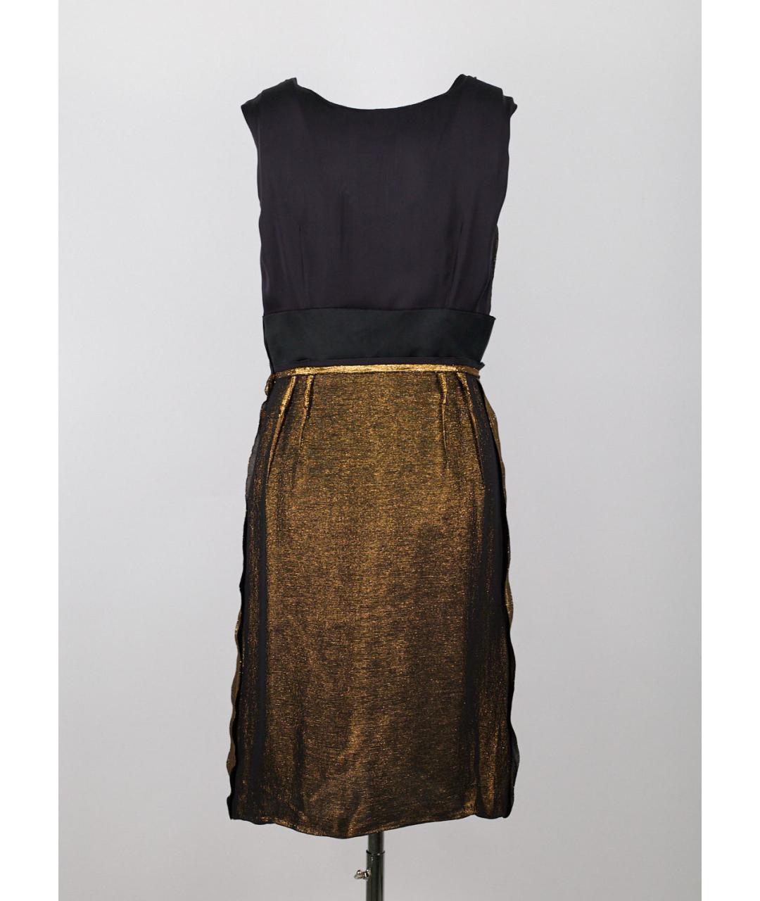 LANVIN Черное шелковое коктейльное платье, фото 5