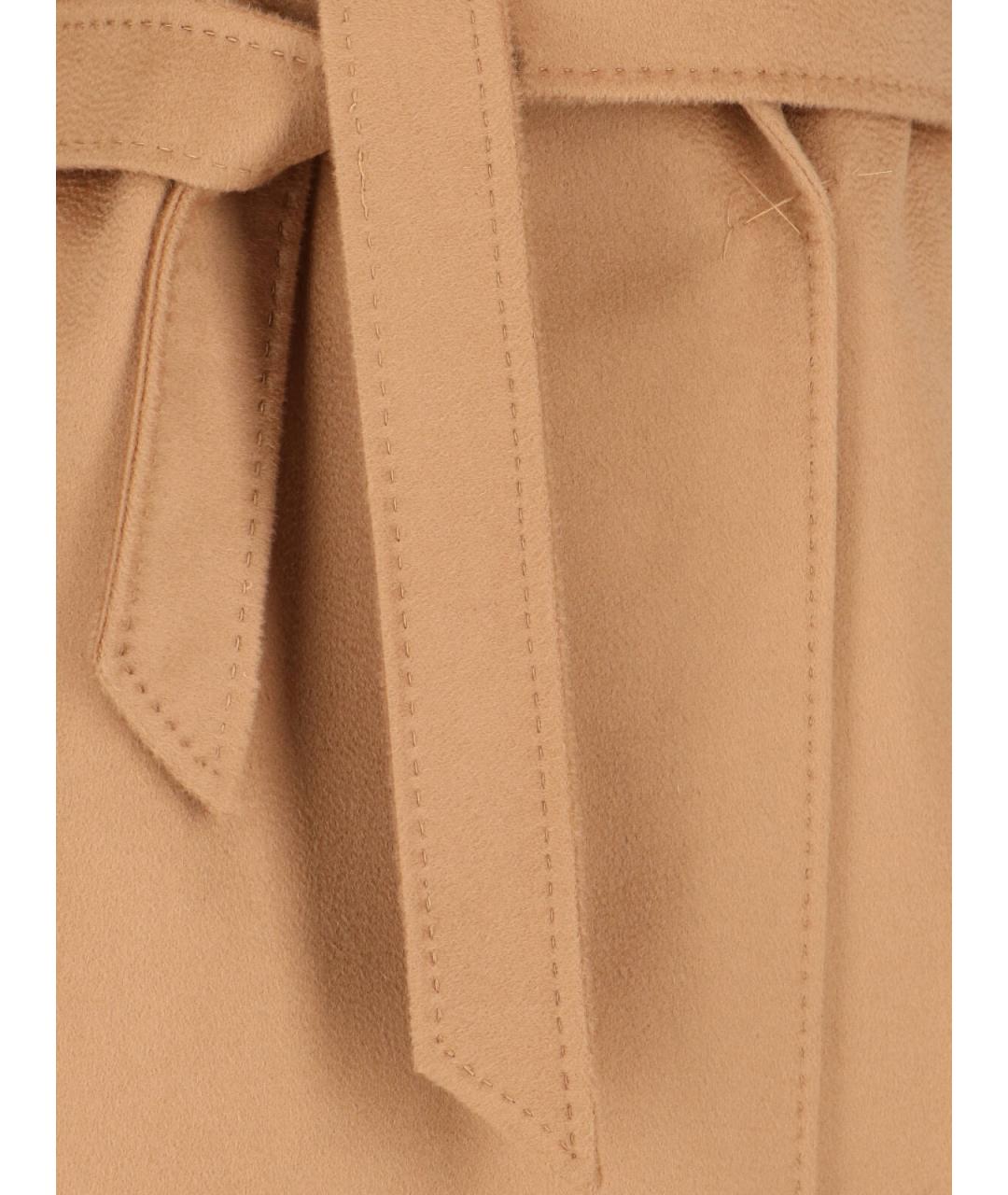 MAX MARA Бежевое шерстяное пальто, фото 4