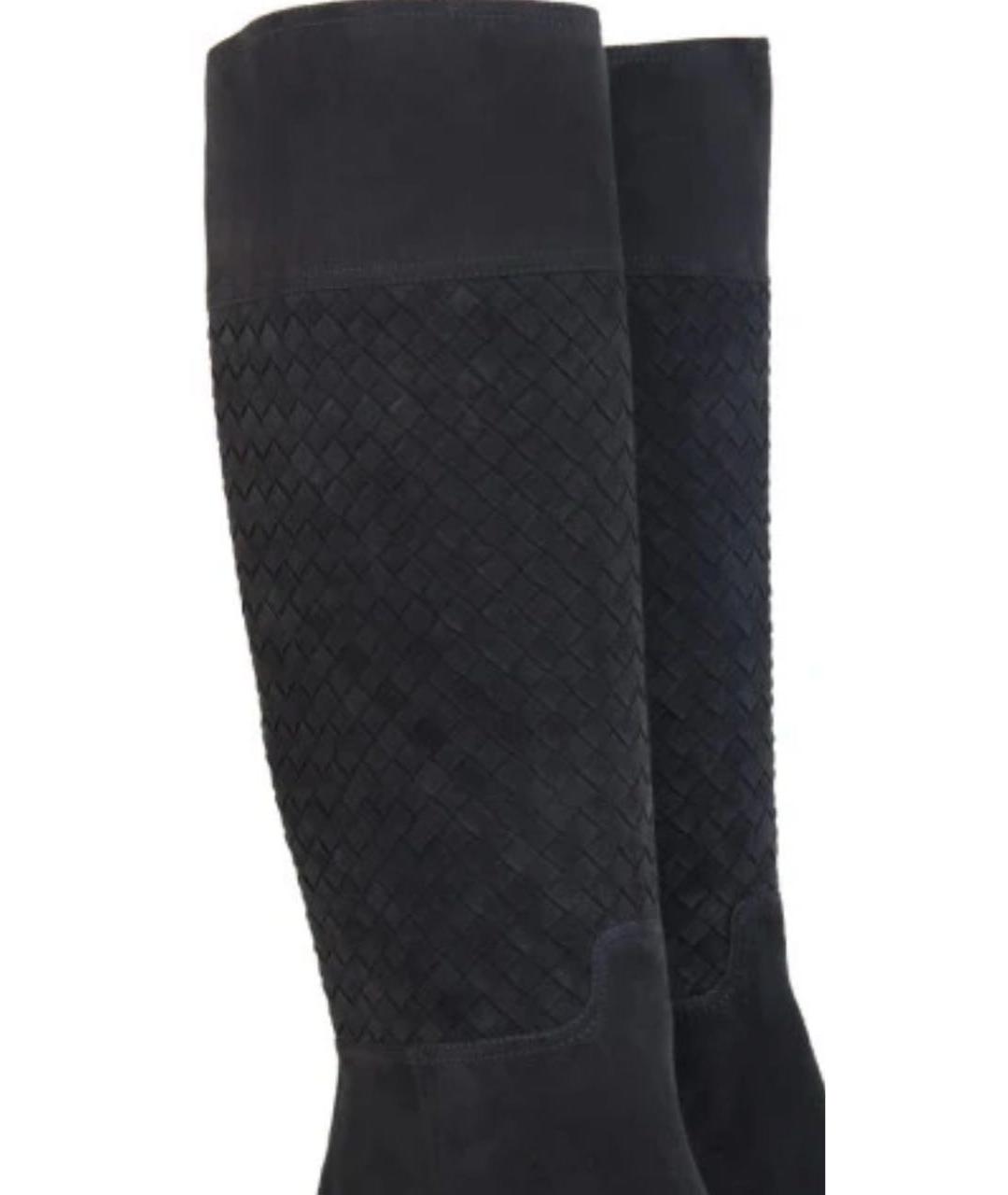BOTTEGA VENETA Черные замшевые сапоги, фото 7
