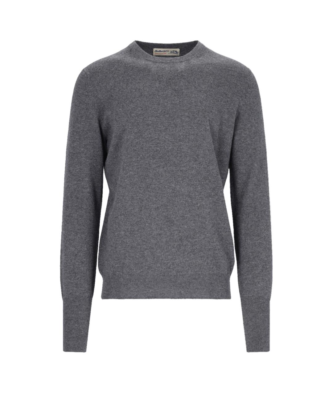 BALLANTYNE Антрацитовый кашемировый джемпер / свитер, фото 1