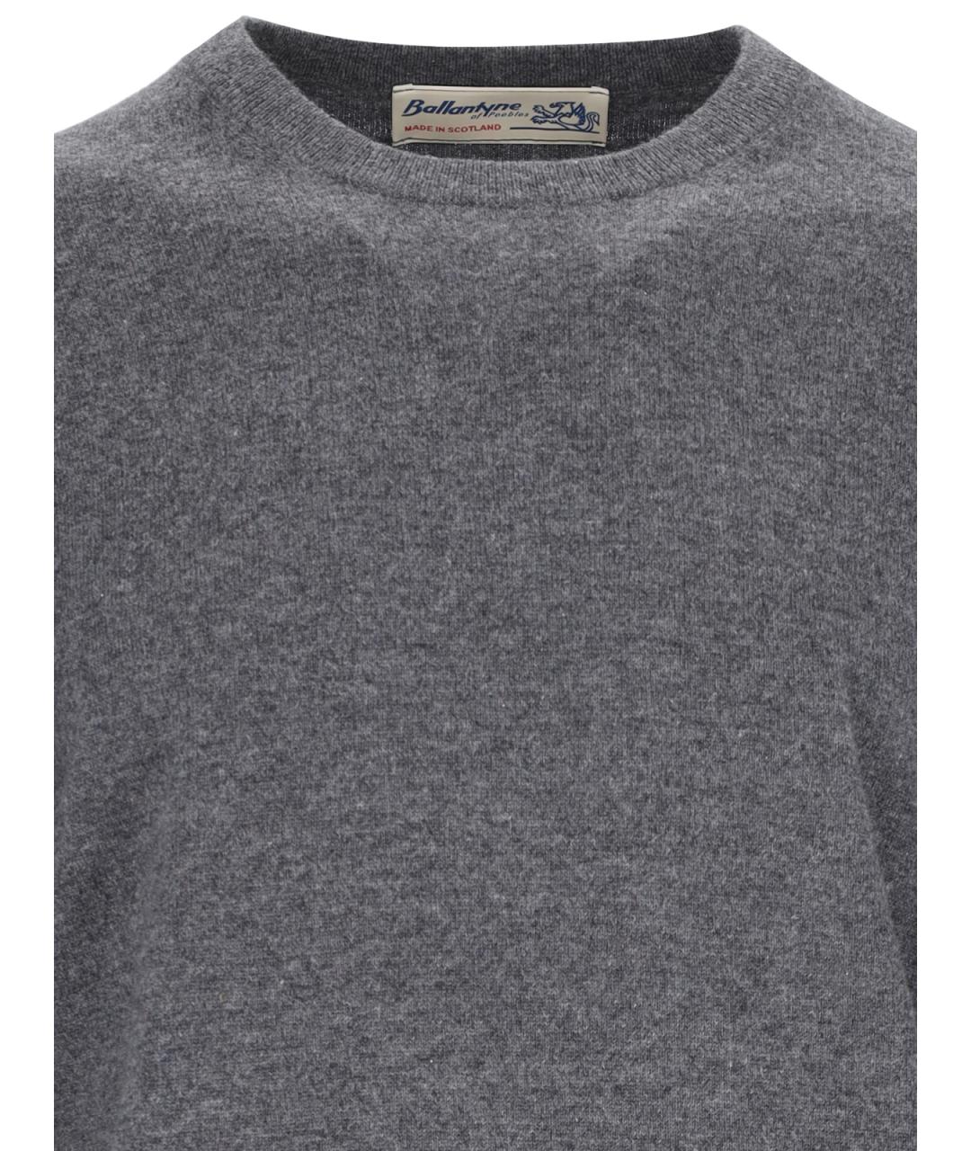 BALLANTYNE Антрацитовый кашемировый джемпер / свитер, фото 3