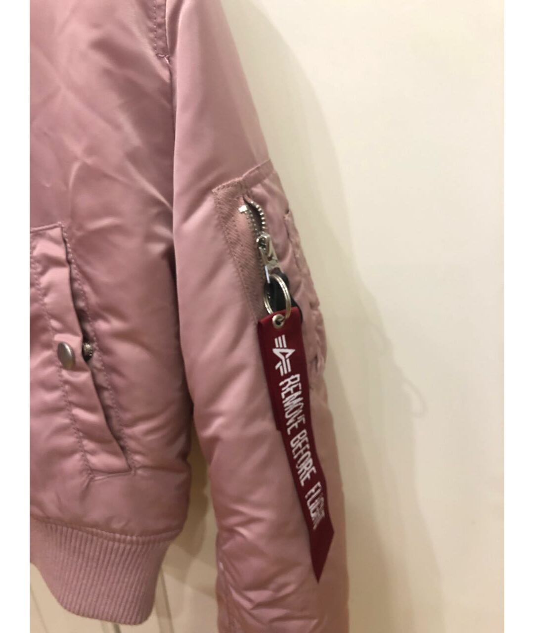 ALPHA INDUSTRIES Розовая полиэстеровая куртка, фото 4