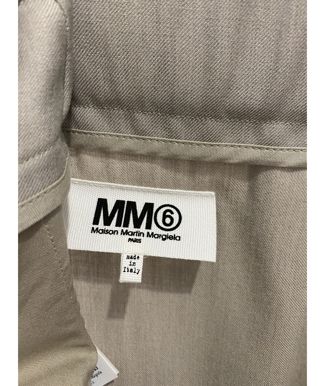 MM6 MAISON MARGIELA Серые шерстяные шорты, фото 3