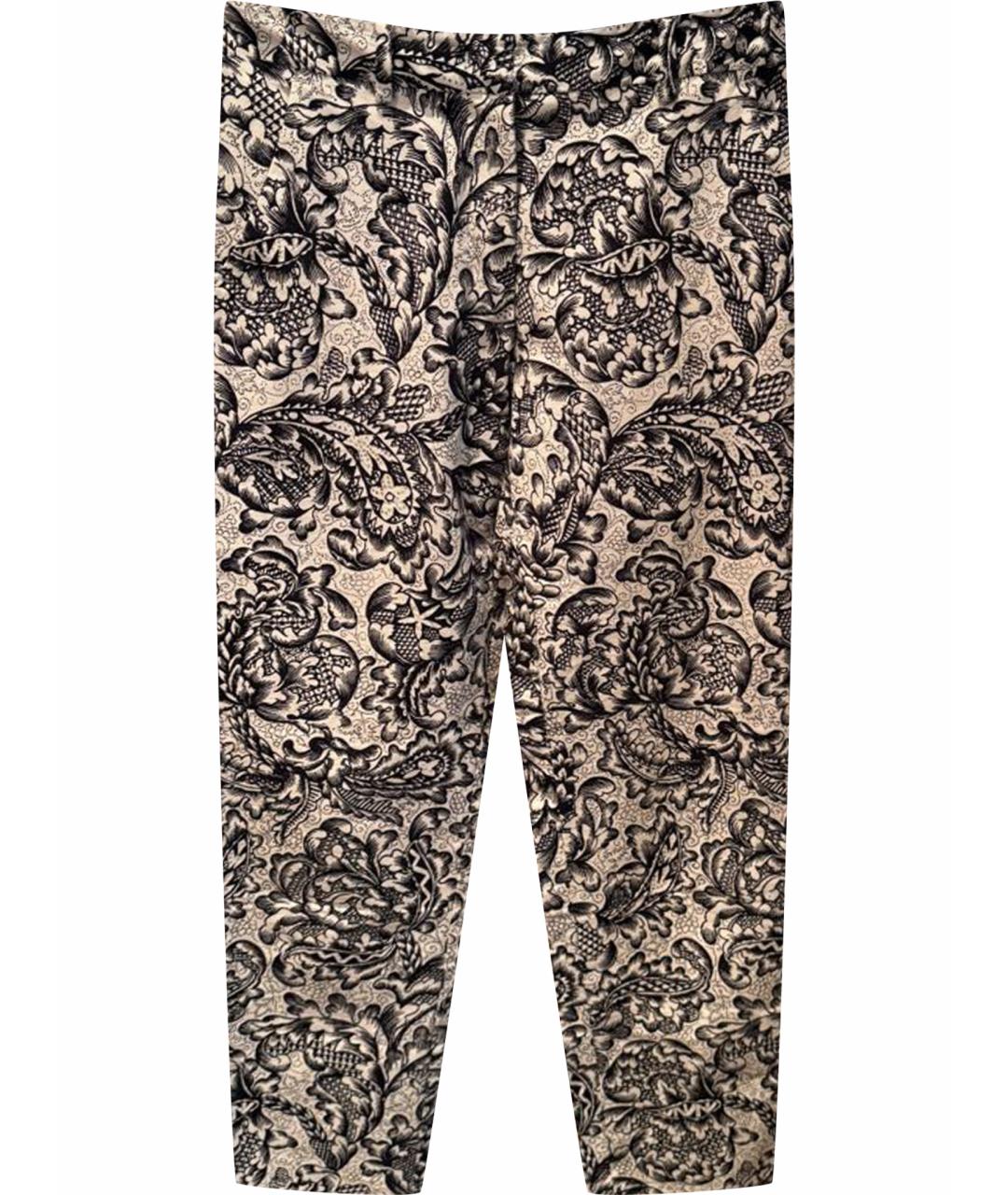 WEEKEND MAX MARA Белые хлопковые прямые брюки, фото 1