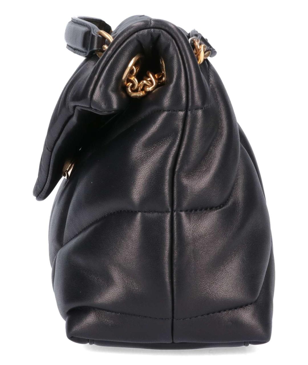 SAINT LAURENT Черная кожаная сумка тоут, фото 5