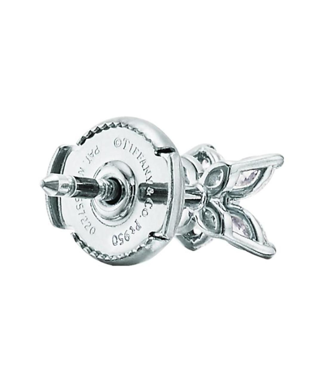 TIFFANY&CO Белые серьги из белого золота, фото 3