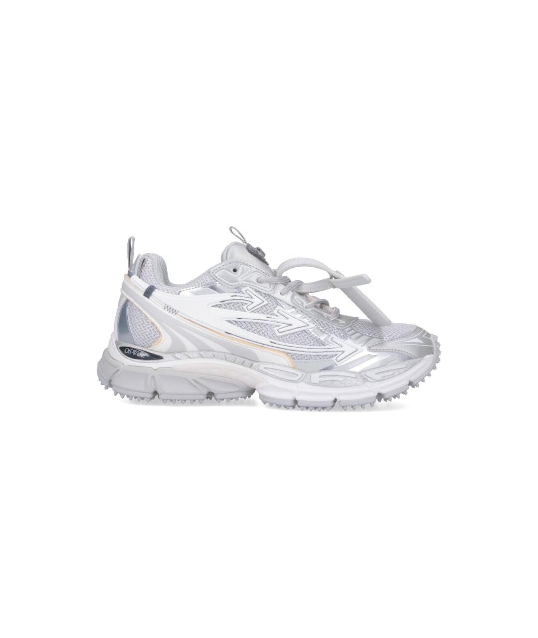OFF-WHITE Серые синтетические низкие кроссовки / кеды, фото 1