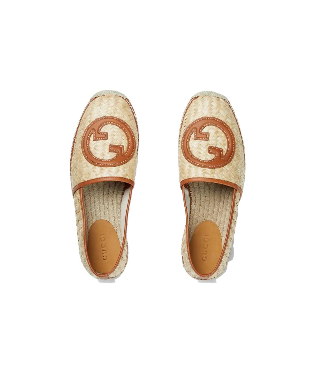 GUCCI Бежевые эспадрильи, фото 4